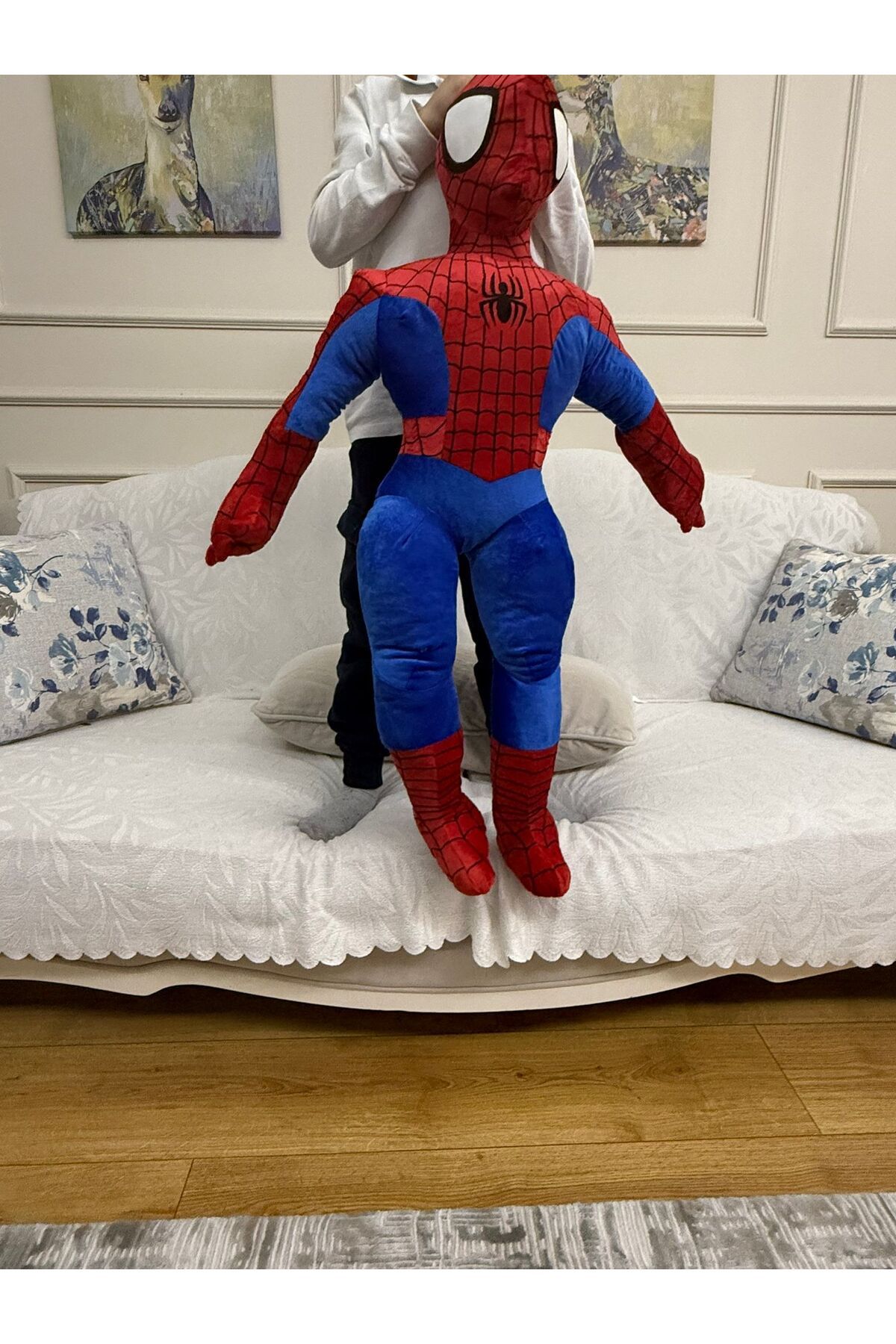 tmtoysandmore Spiderman 100Cm Dev Peluş Uyku...