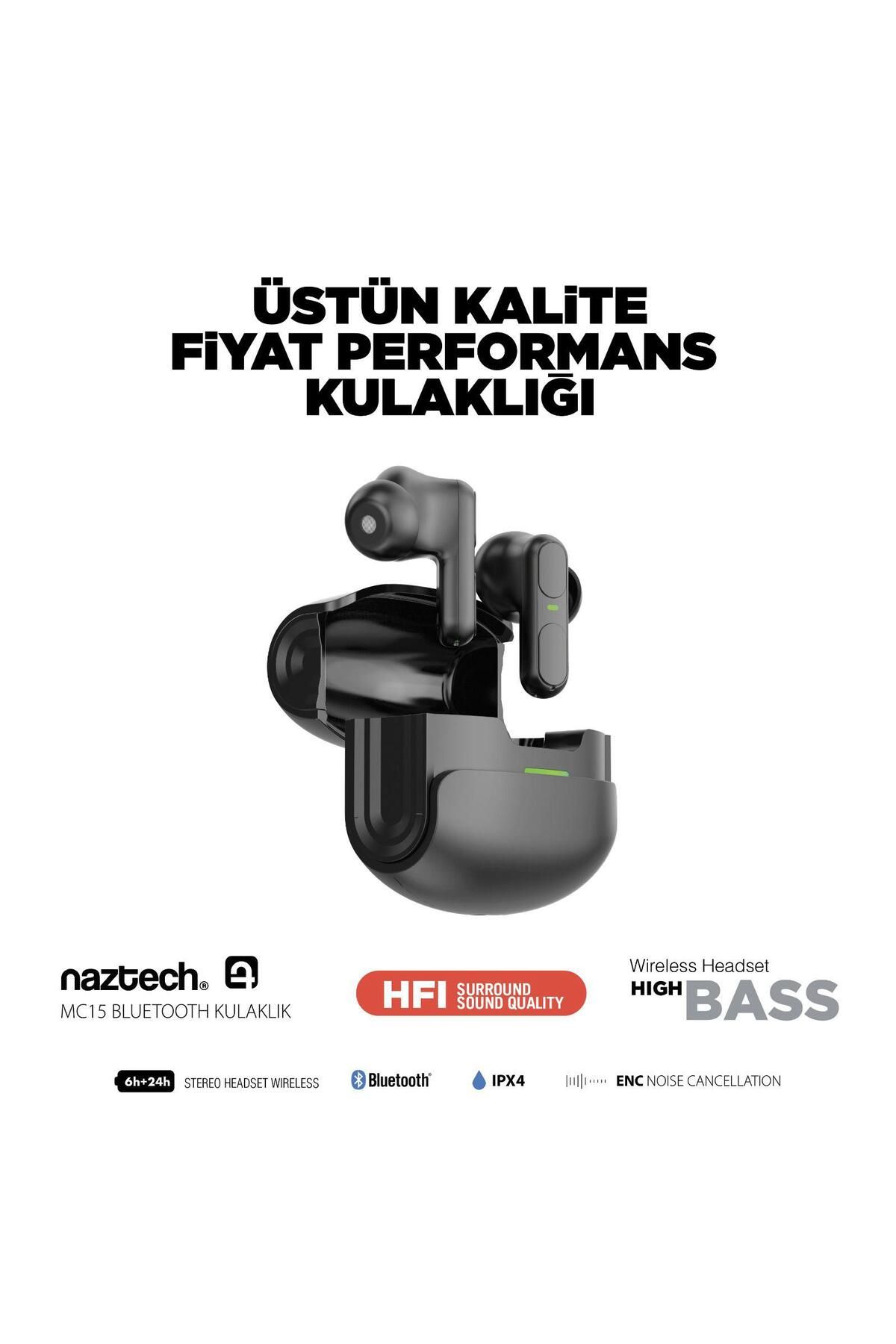 Ollyworld NAZTECH MC15BLUETOOTH KULAKLIK