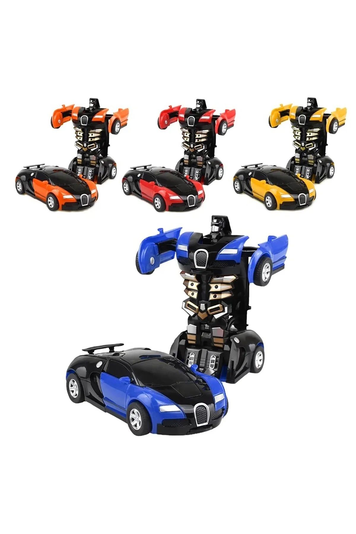 Ni-ag Transformers Robot Çek Bırak 1:32 Kendinden Robota Dönüşebilen Araba 348FSERI