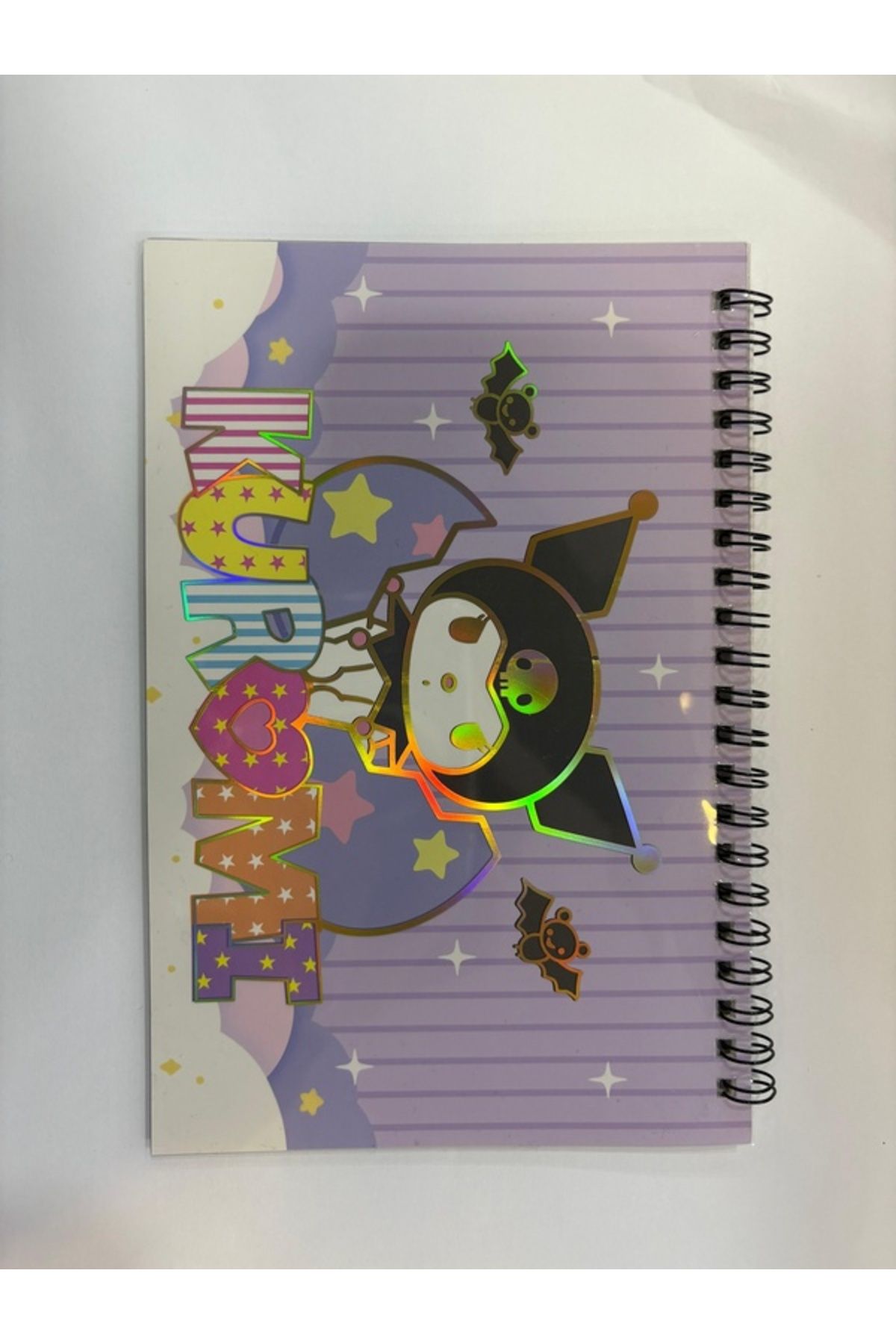 Sanrio Kuromi Cinnamoroll My Melody Etiket Sticker Spiralli Defter Seti 10 Sayfa 500adet