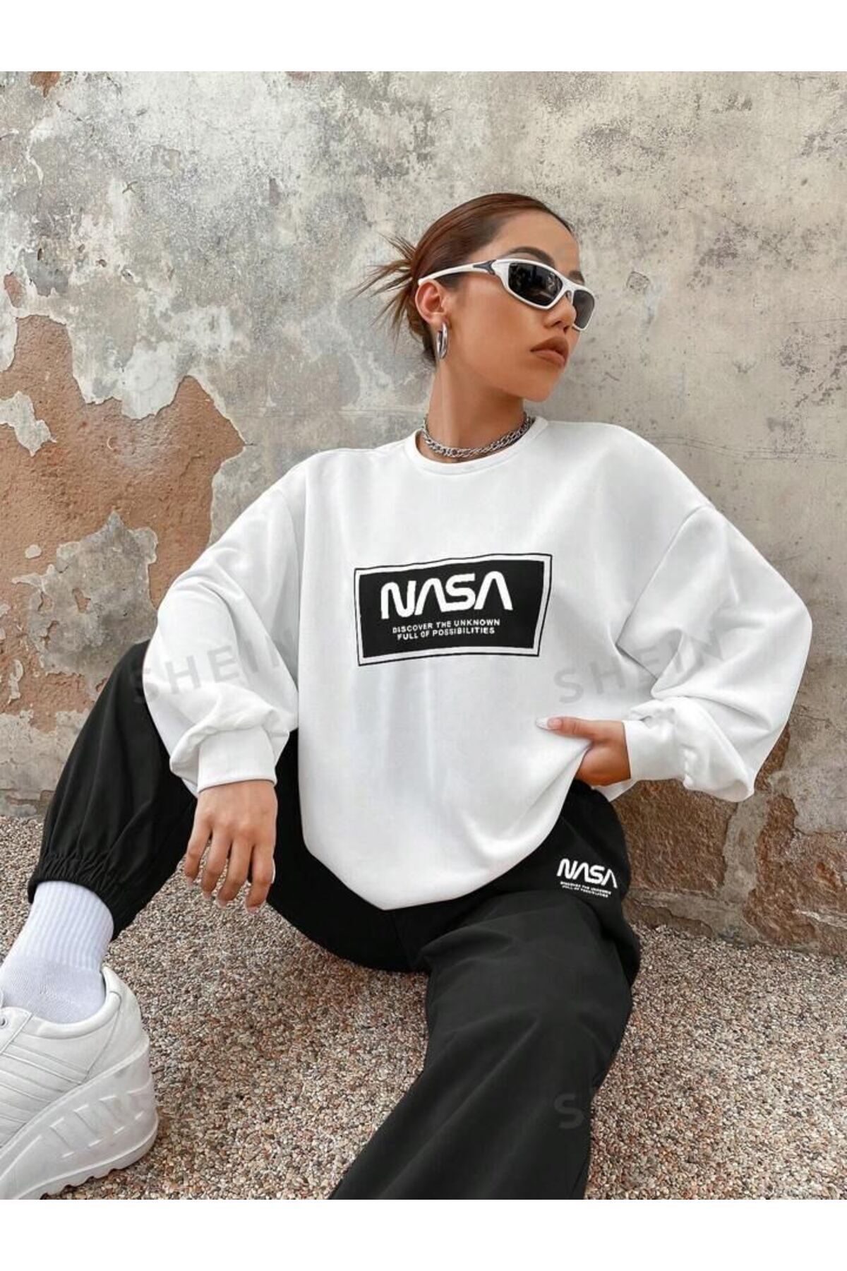 NEWSHİNE UNISEX MonoKapüşonlu Sweatshirt Loon...