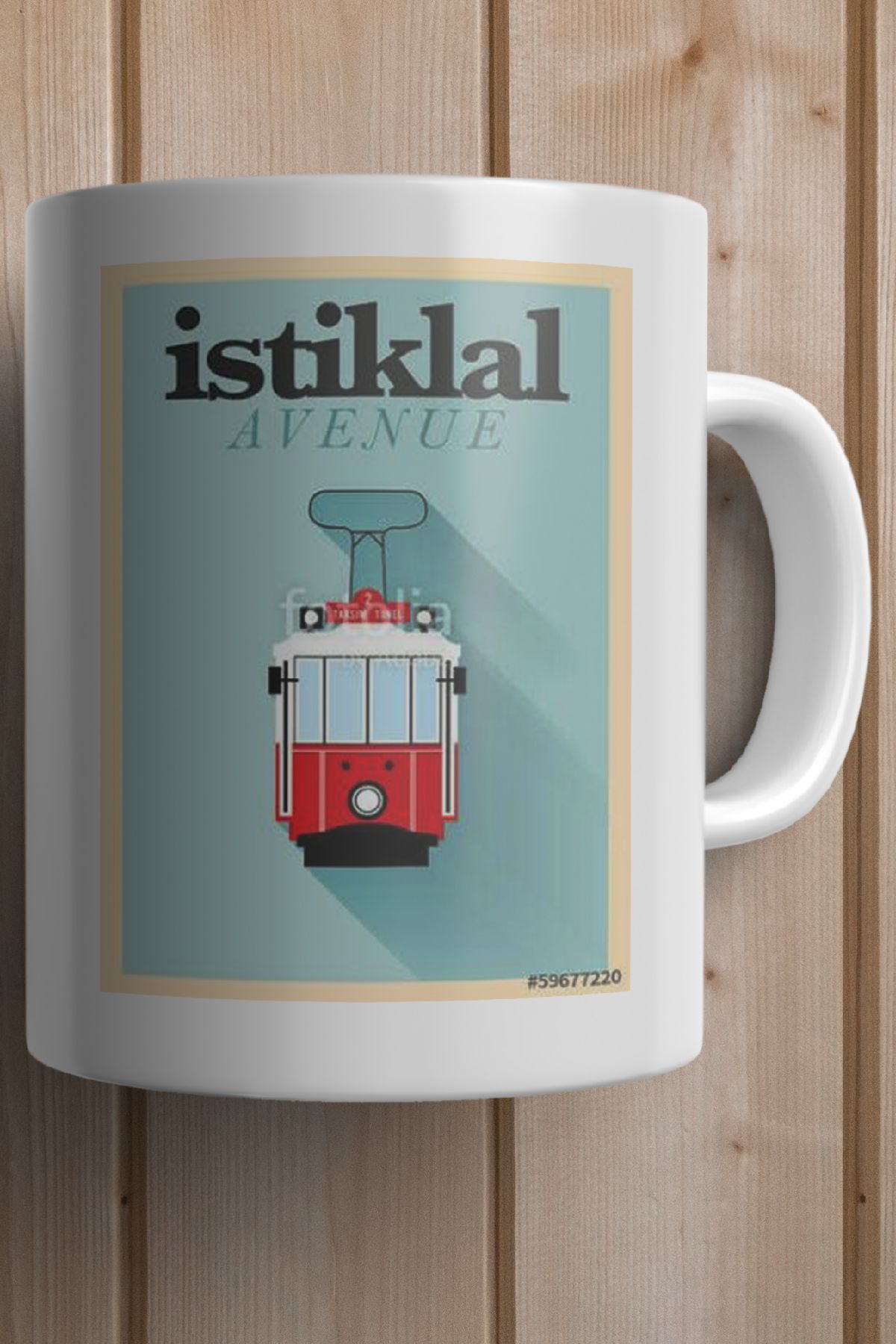 İstanbul- İstiklal Baskılı Premium Kupa Bardak