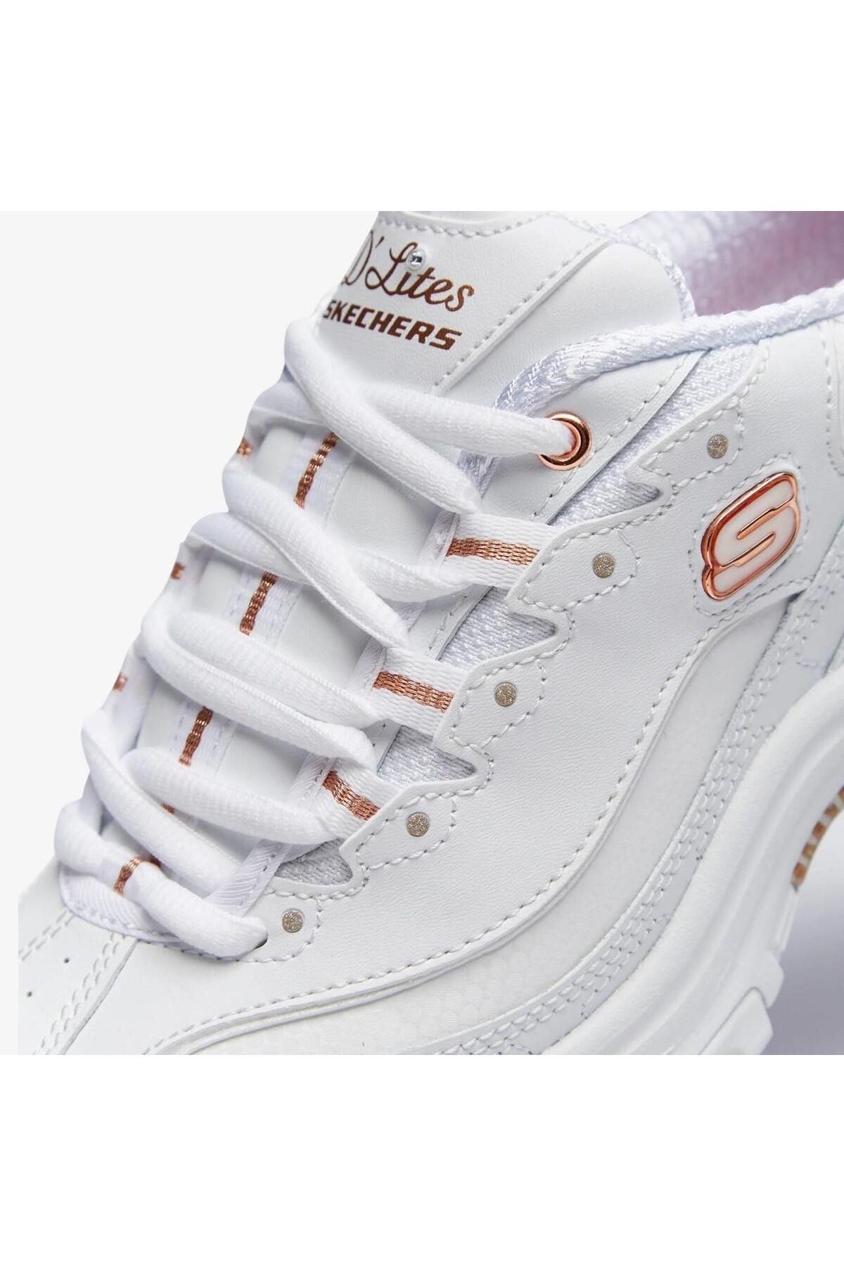 Summits Air Cooled Memory Foam D'lites Fresh Start Leather Sneaker Hakiki Deri Hafızalı Tab