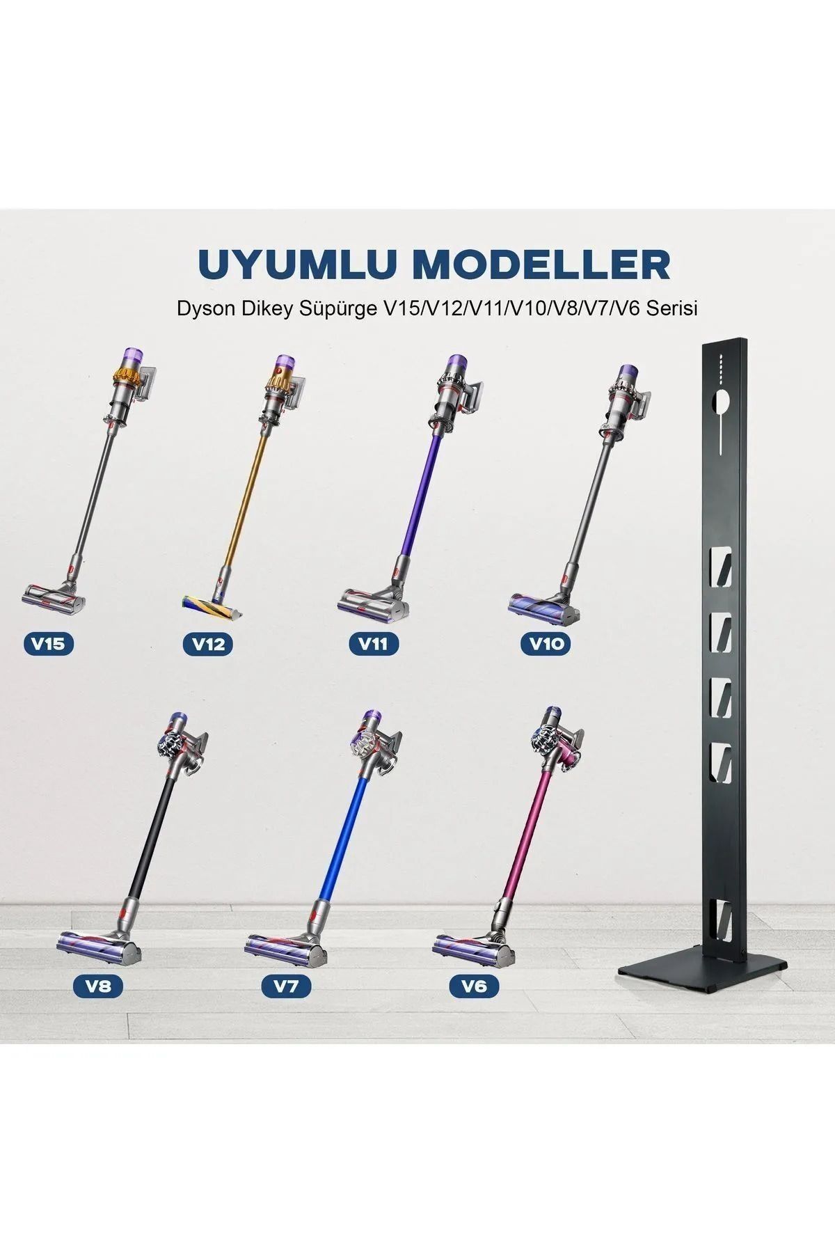 MİLANO HOME Şarjlı SüpürgeStandı Dyson V15 Uy...