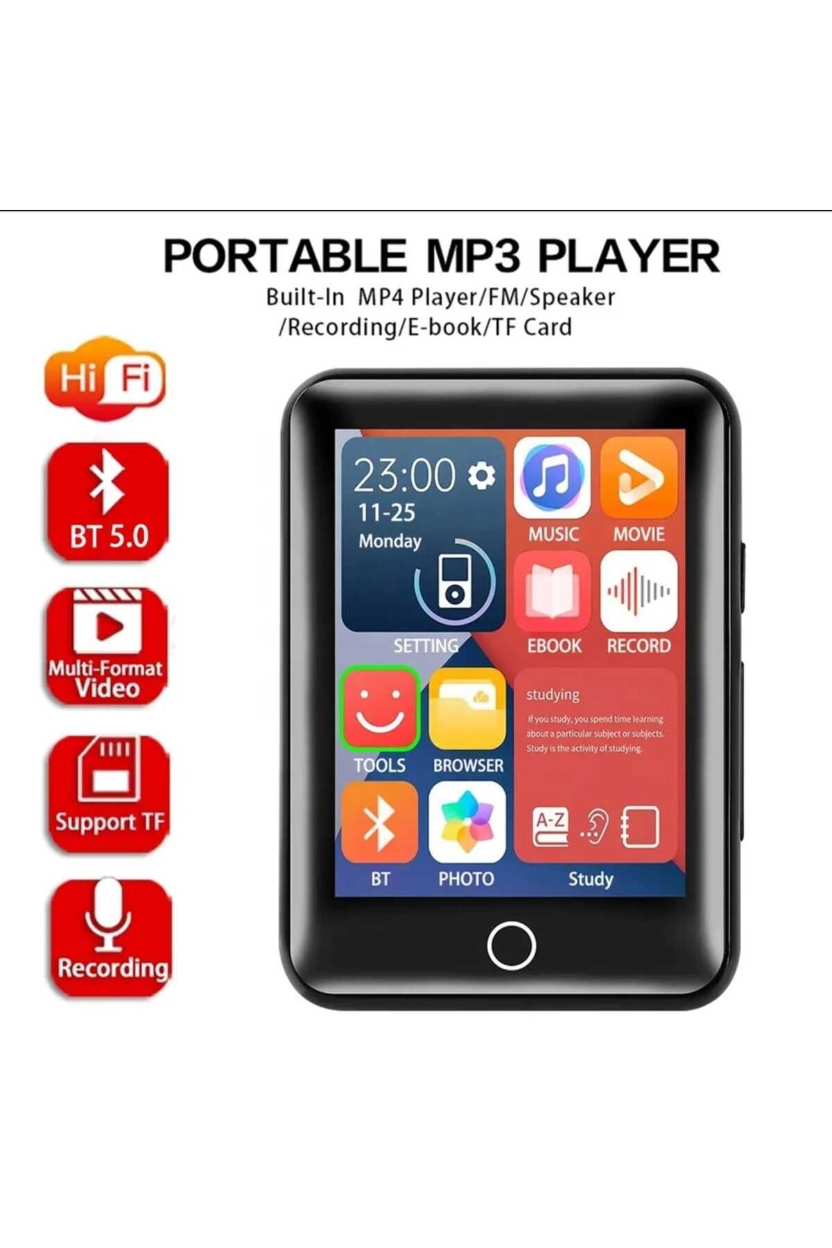 JUNGLEE Dokunmatik EkranlıBluetooth Lu Mp3 Mp...