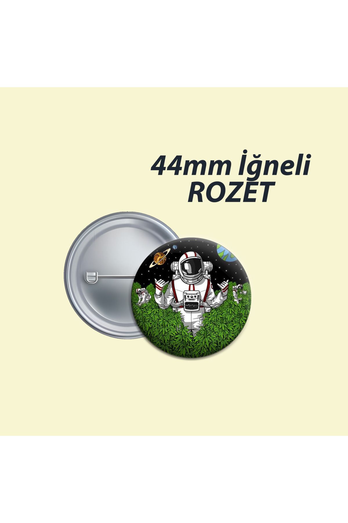 Nemika Astronot 44mm İğneliButon Rozet - Okul...