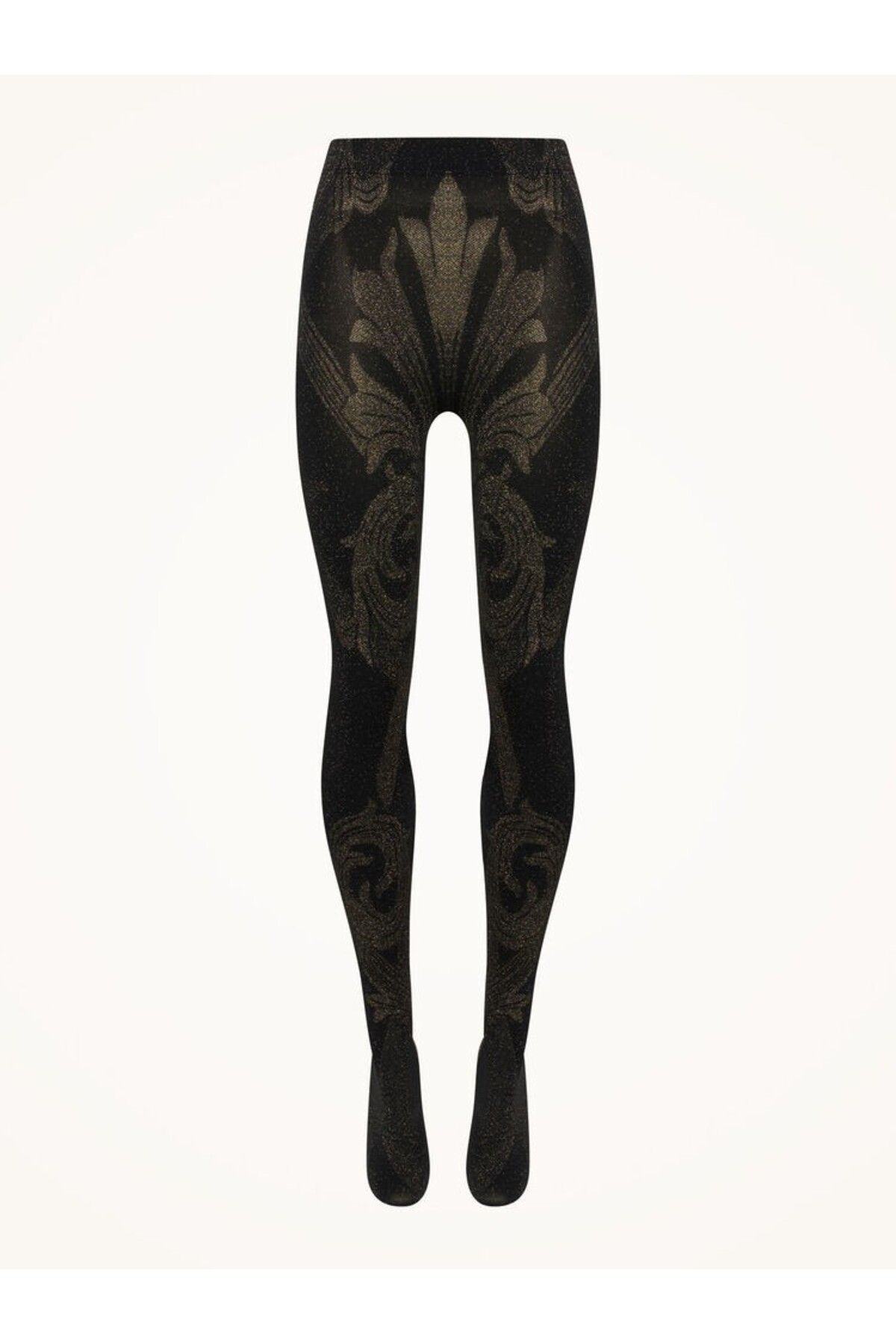 Metallic Jacquard Tights