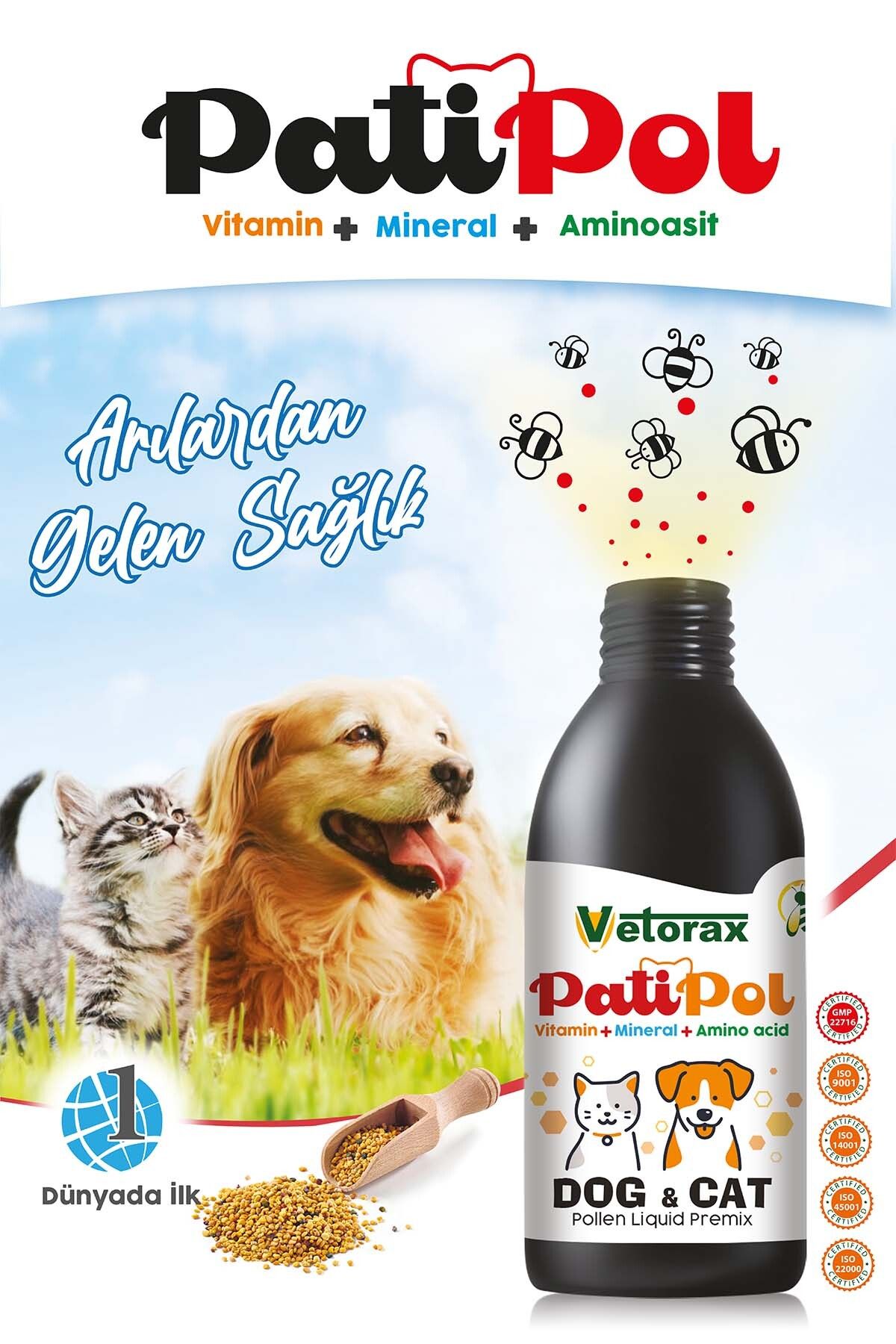 Vetorax Patipol: Kedi veKöpekler için Polen B...