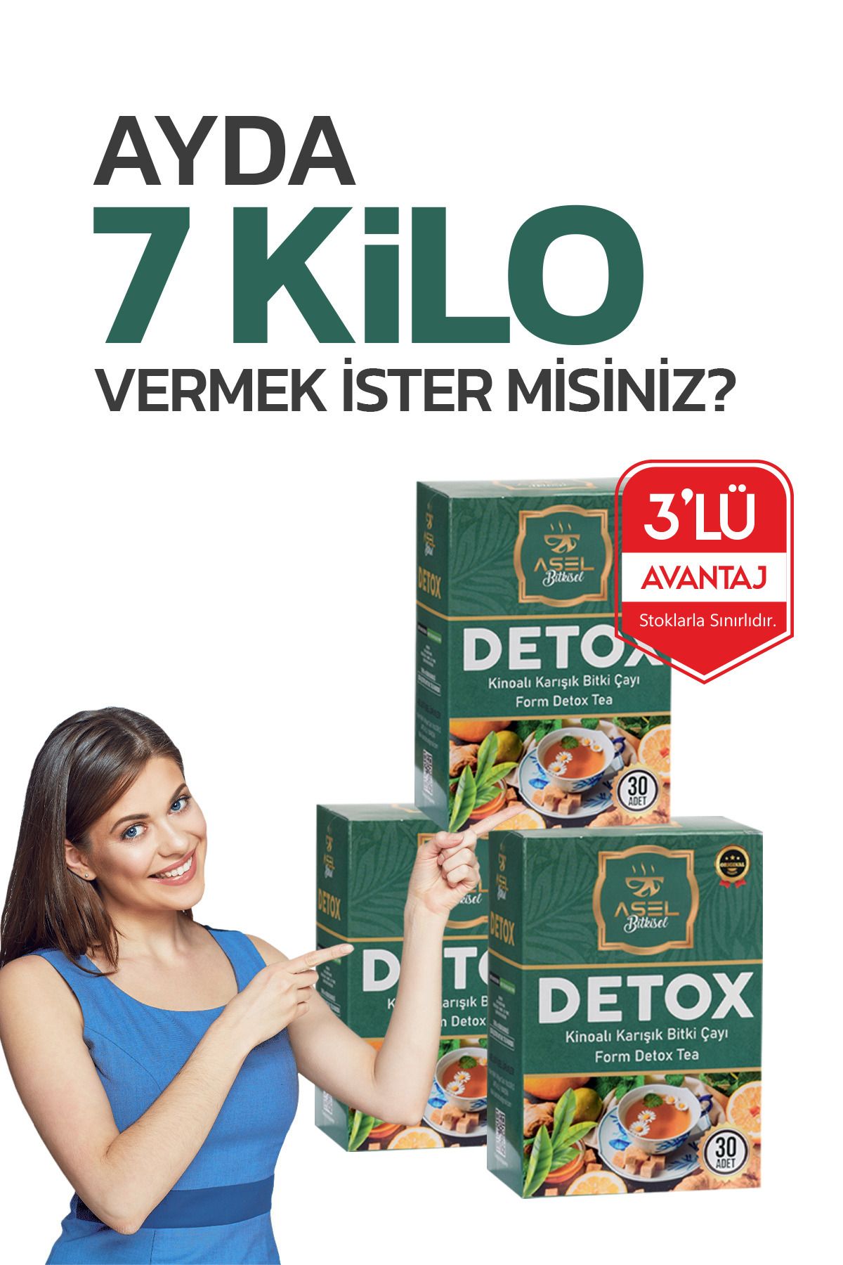 ASEL DETOX Bitki Çayı -kiloVermeye Yardımcı -...