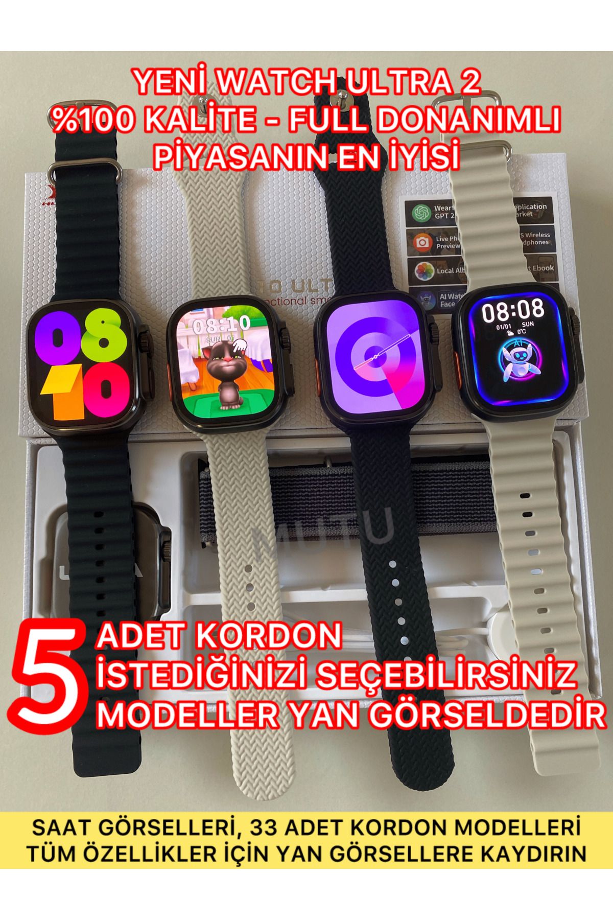 Angenehm Watch Ultra 2 YeniKasa Renk Hk10 Ult...