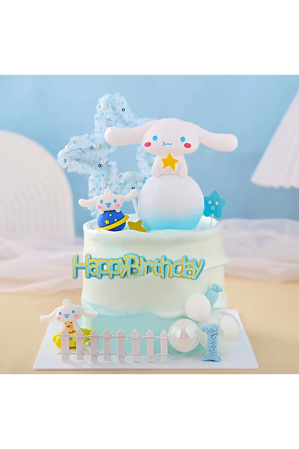 Sanrio Kuromi Cinnamoroll LED Oyuncak Karakter Gece Lambası Çocuk Odası Süsü Doğum Günü Hediyesi