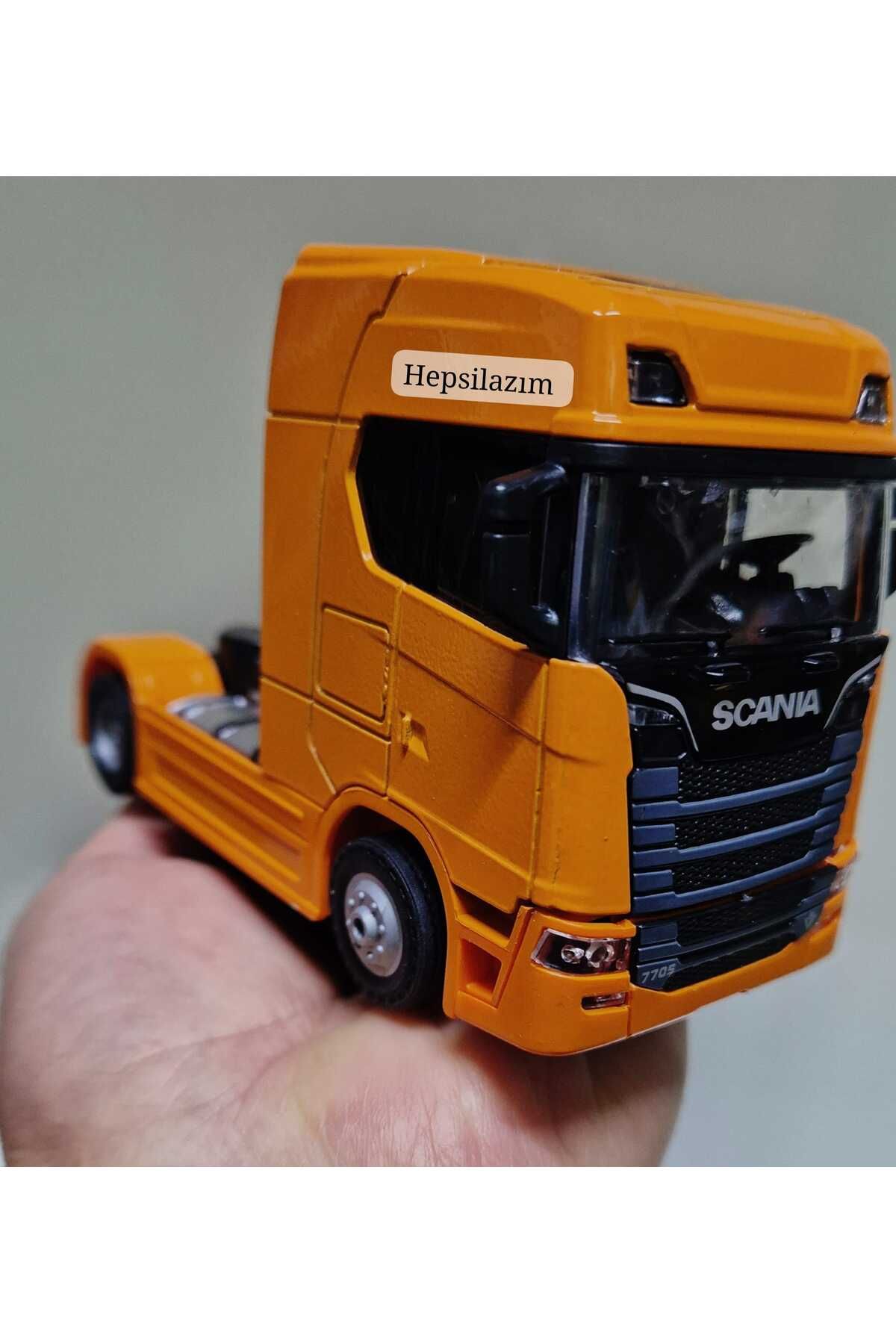 Scania Kafa Oyuncak Tır V8 R730 Taşıyıcı Scania Kupa S-770 Model Diecast 12 Cm Maket Koleksiyon