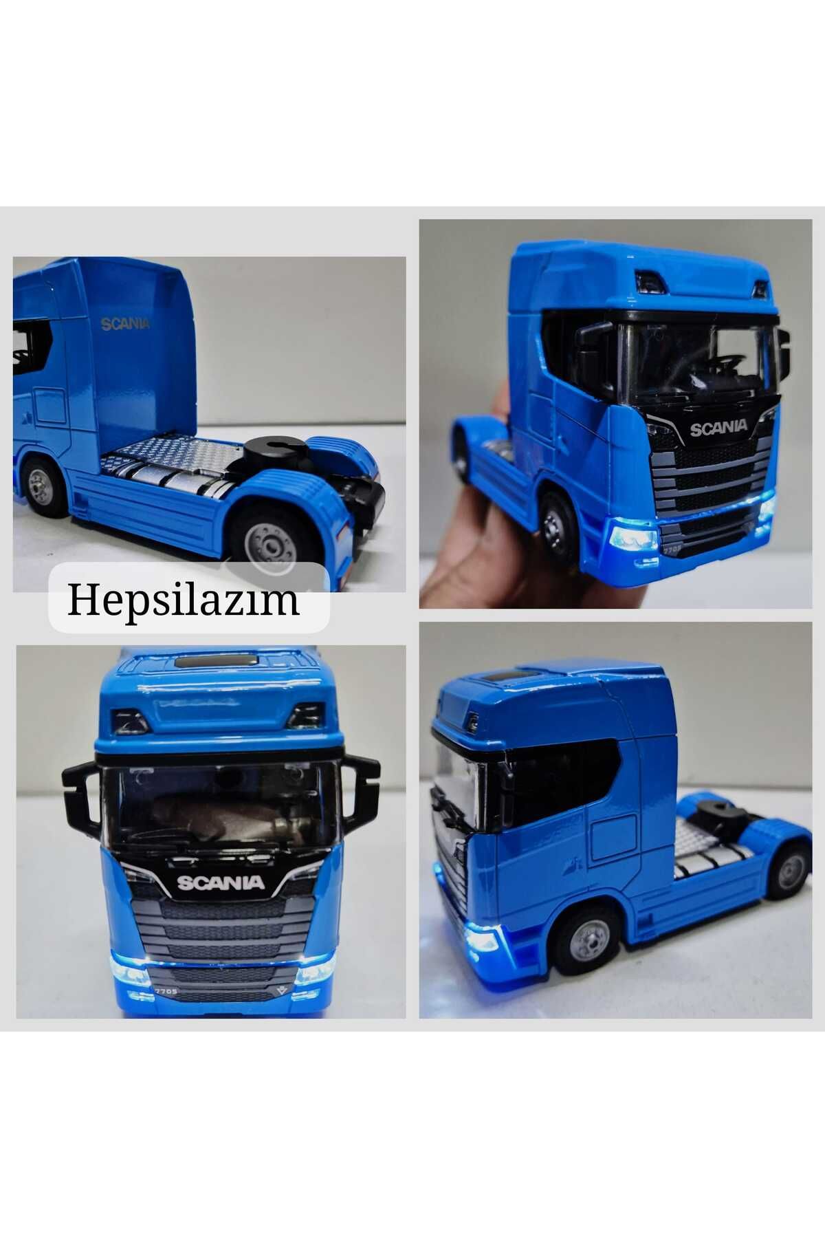 Scania Kafa Oyuncak Tır V8 R730 Taşıyıcı Scania Kupa S-770 Model Diecast 12 Cm Maket Koleksiyon