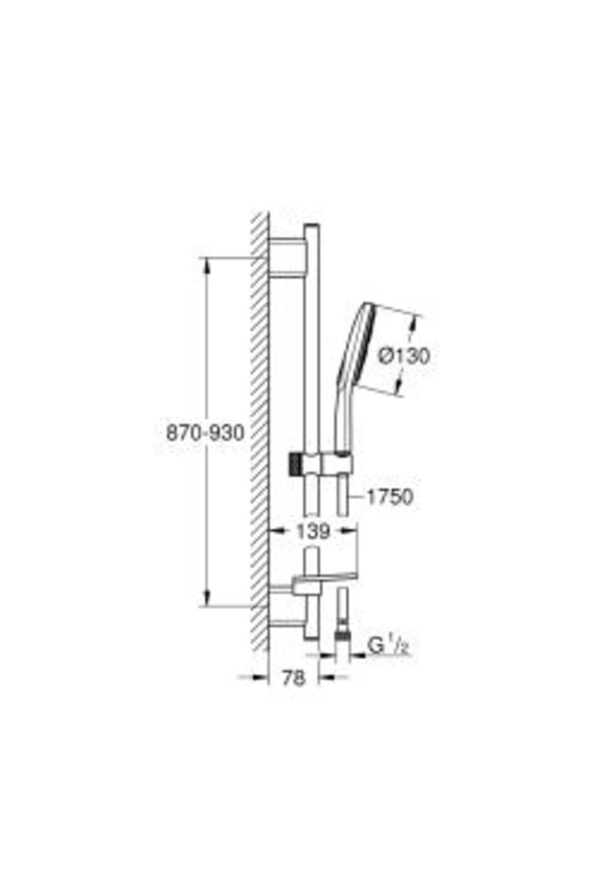 Rainshower Smartactive 130 Sürgülü Duş Seti 3 Akışlı - 26548000