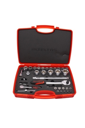 İzeltaş 1113001038 1/4''-1/2'' Altı Köşe Lokma Anahtar Takımı 35 Parça Image 0