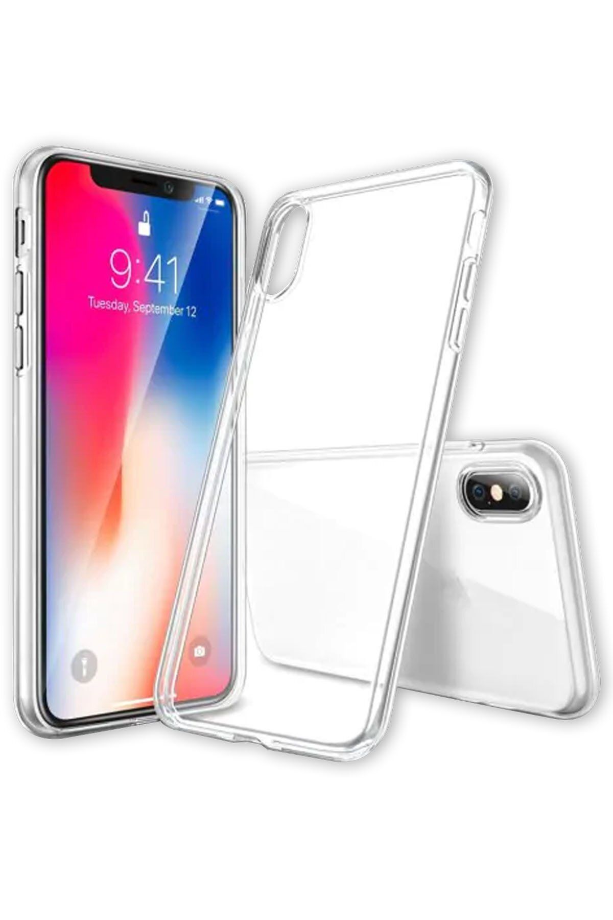 cepmoda iPhone XS MAX -Şeffaf kılıf İnce Yumu...