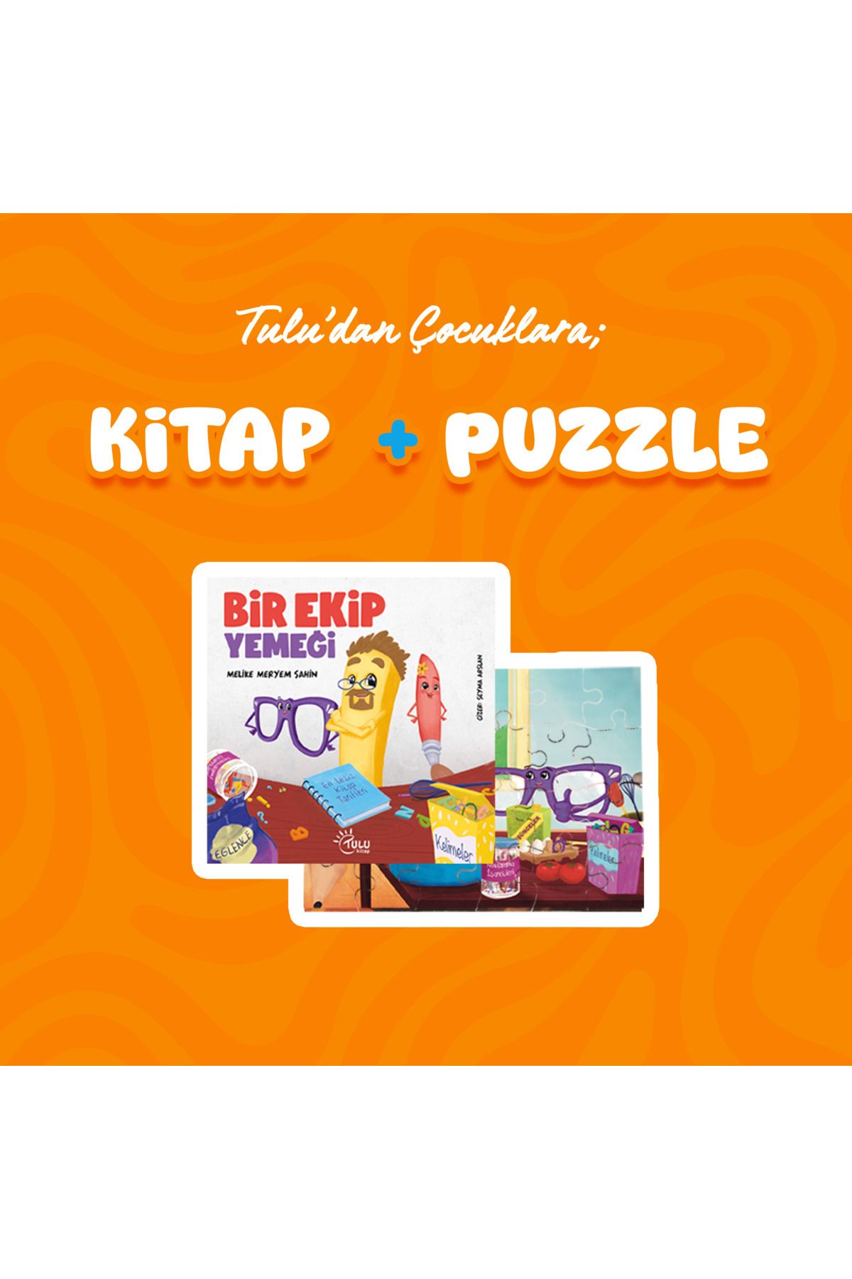 TULU KİTAP BİR EKİP YEMEĞİKİTABI + PUZZLE SET...