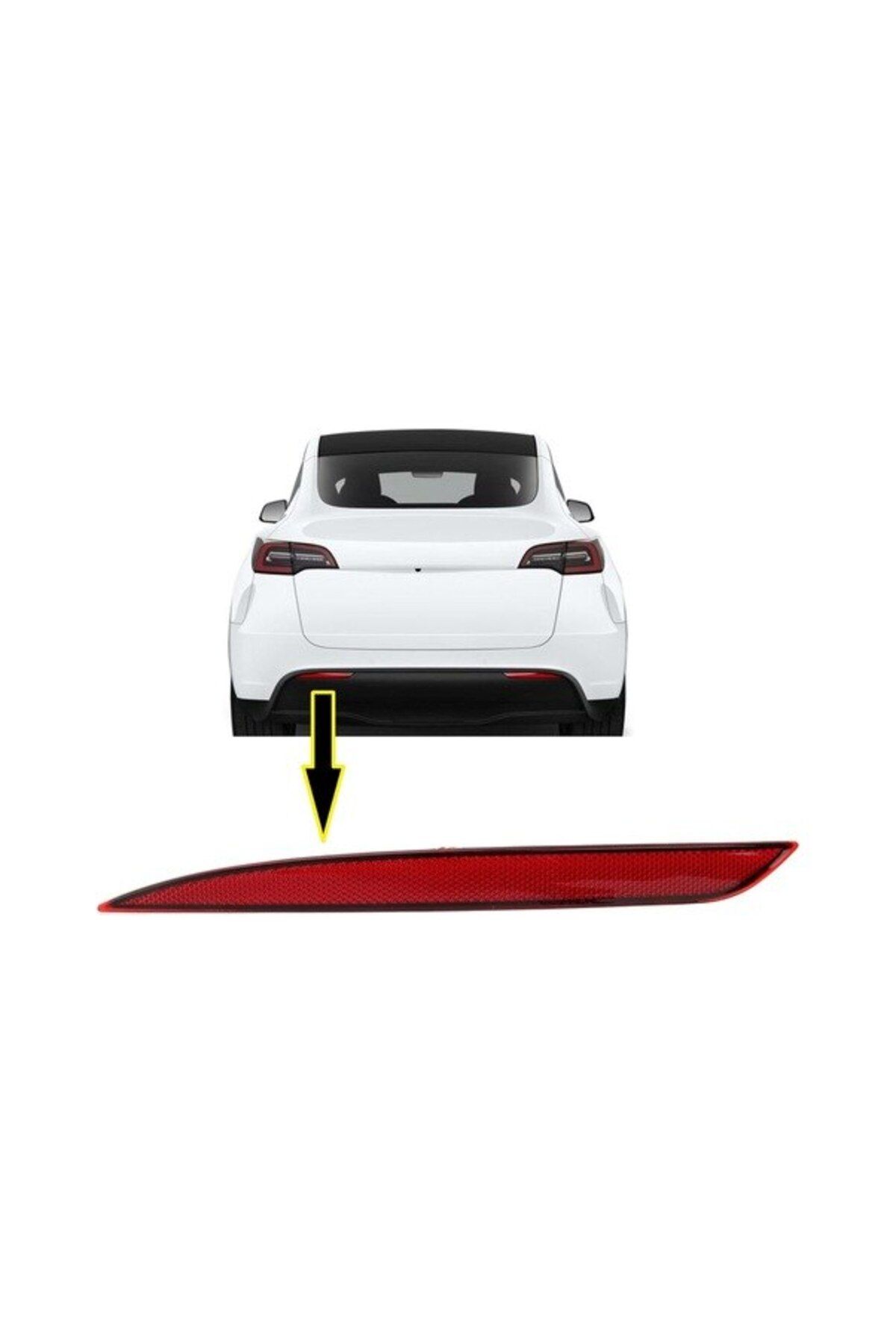 Fabrikasyon Tesla Model YArka Tampon Reflektö...