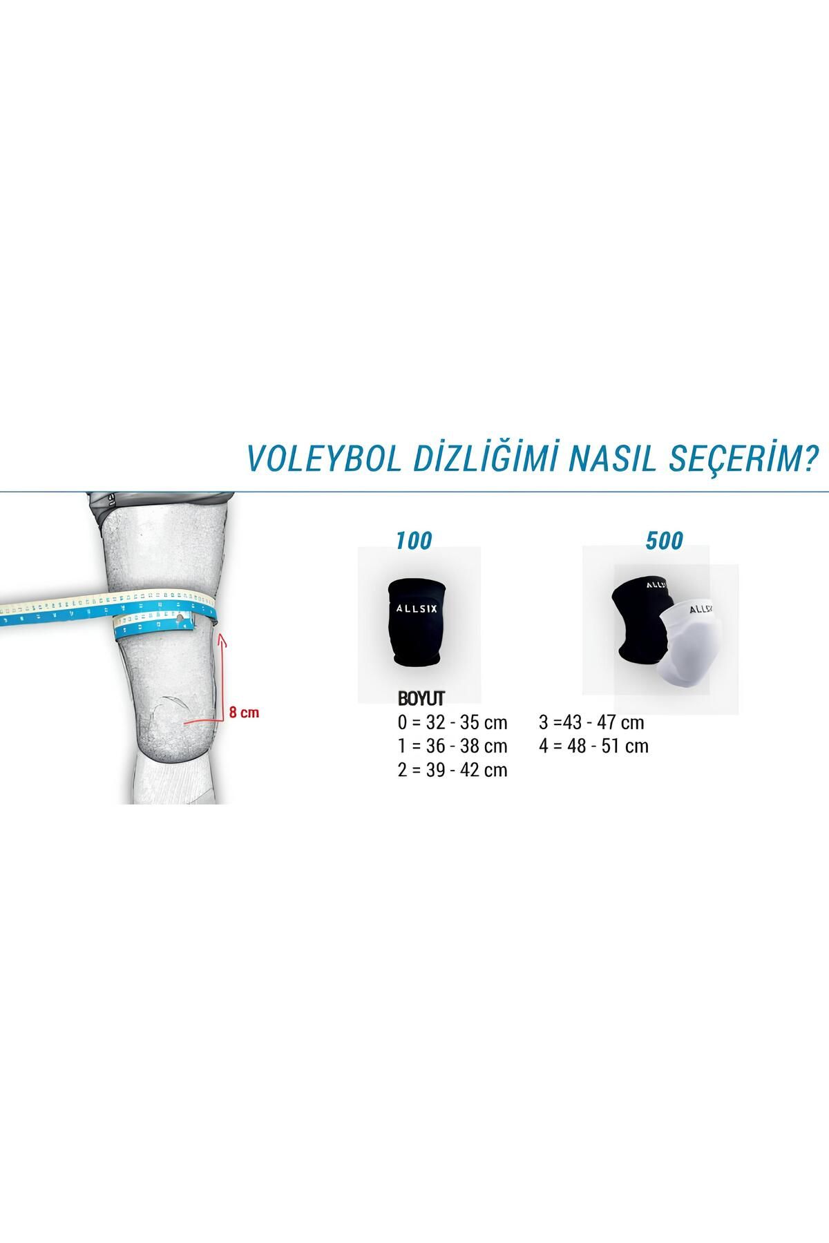 Voleybol Dizliği - Beyaz - Vkp500