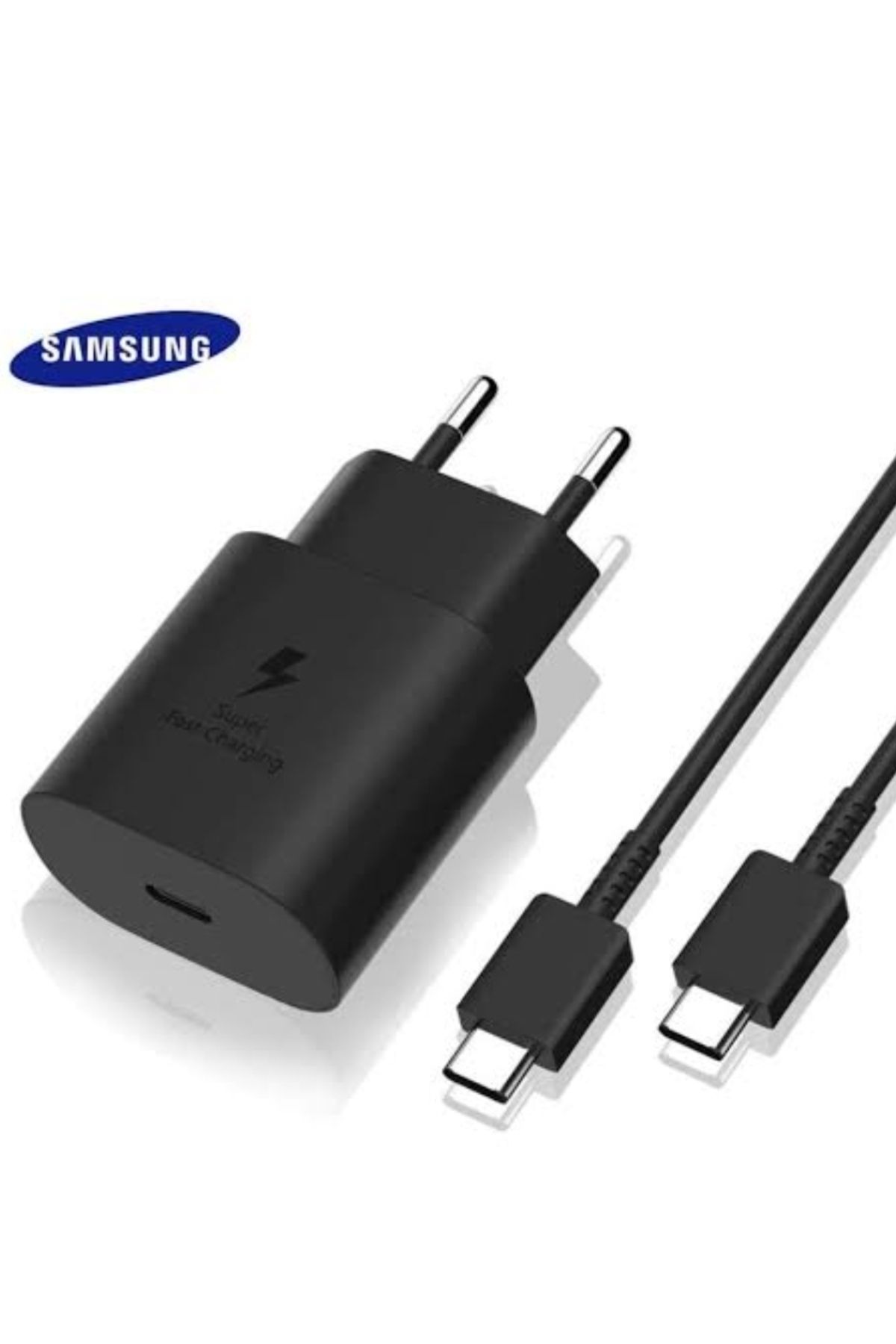 Yüksek Kalitesiyle 25 Watt Samsung Type-C Hızlı Şarj Adaptör+Kablo Şarj Cihazı- Şarj Aleti