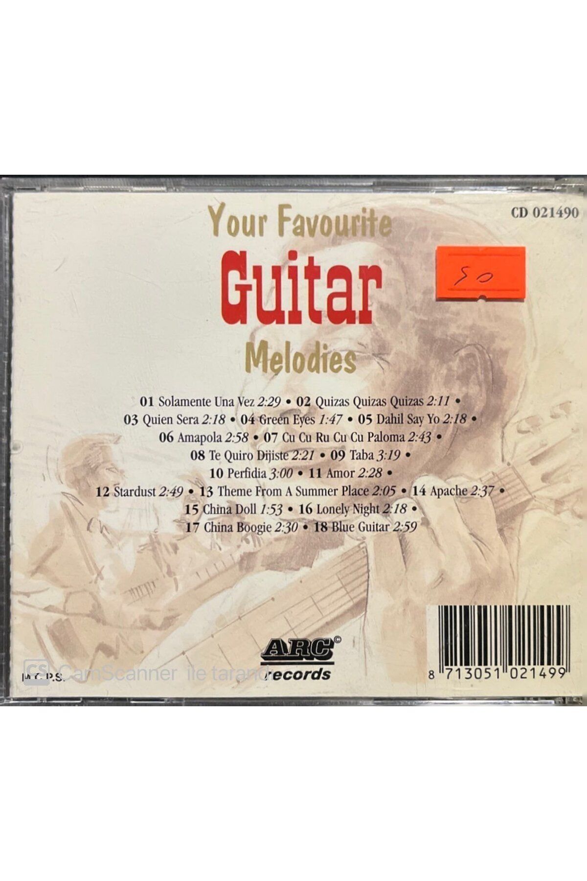 CD Your Favourite Guitar Melodies CD