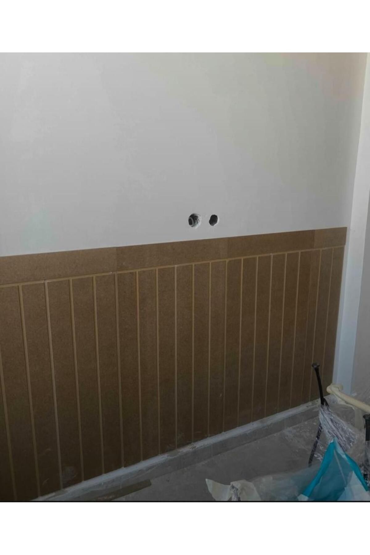 45x102 (1 ADET) Dekoratif, Duvar Çıtası Ham Ahşap Duvar Paneli, Boyanabilir, Ham, Mdf Panel