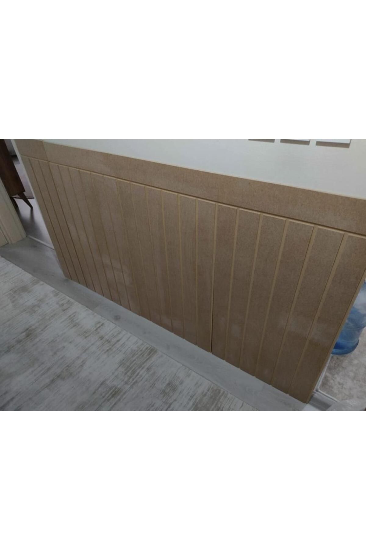 45x102 (1 ADET) Dekoratif, Duvar Çıtası Ham Ahşap Duvar Paneli, Boyanabilir, Ham, Mdf Panel