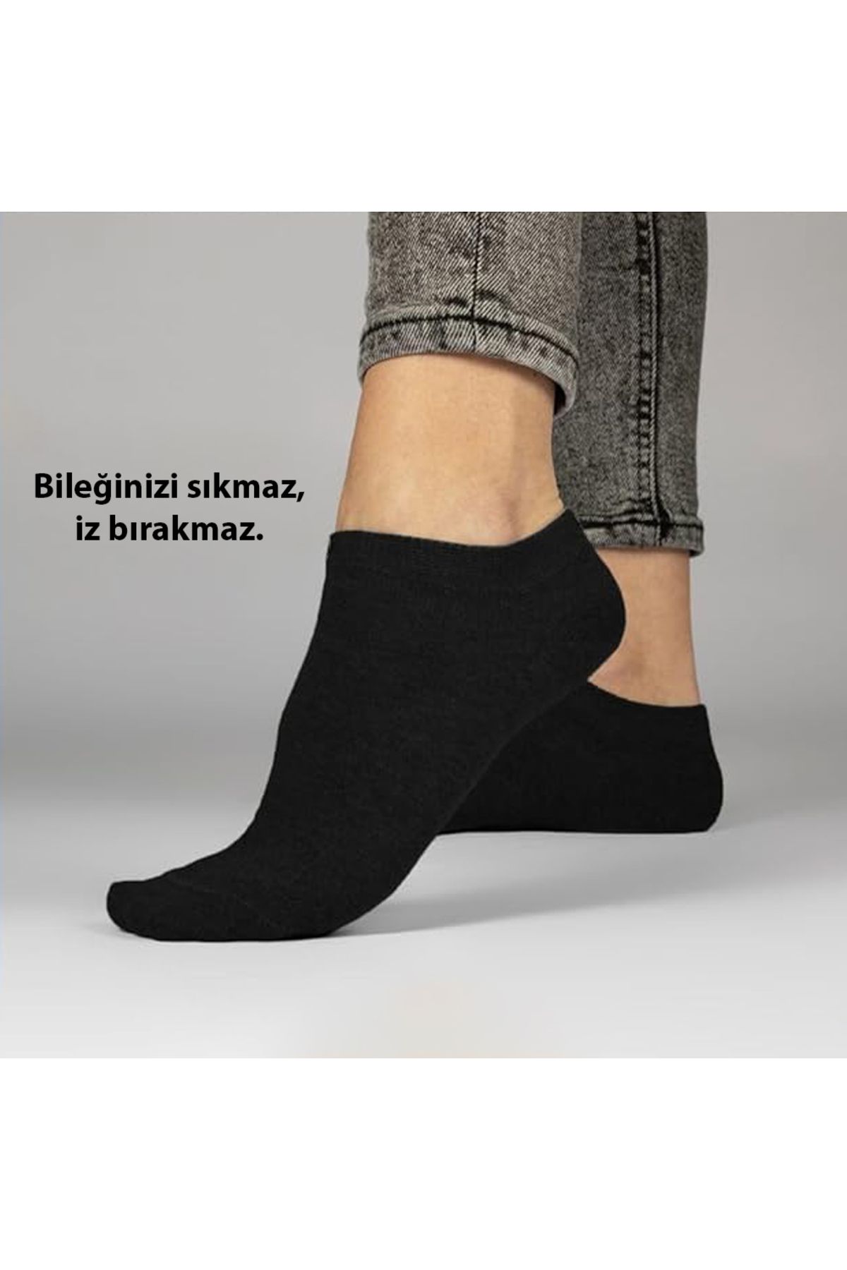 Unisex 10 Çift Pamuklu Patik Çorap Siyah - Kısa Erkek Çorap Kısa Kadın Çorap