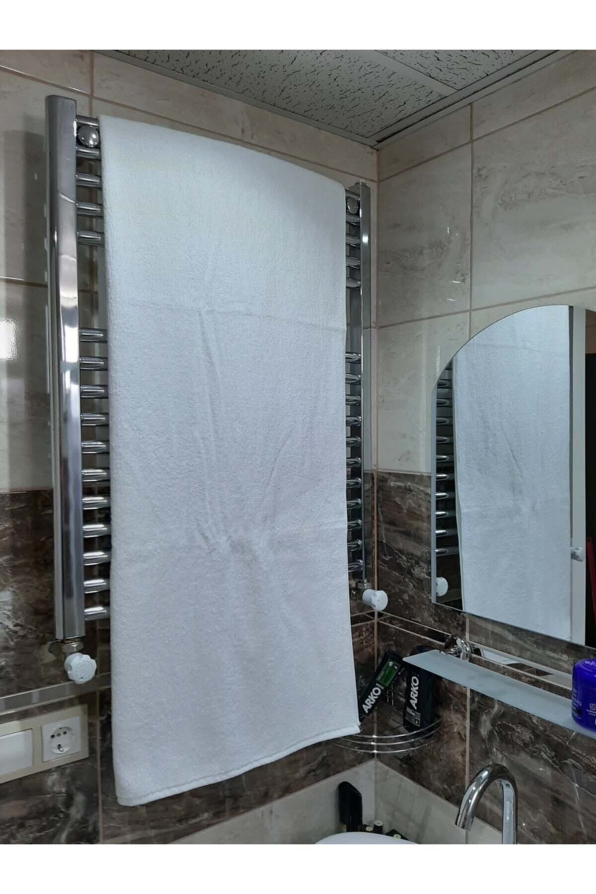 Otel Banyo Havlusu Büyük Boy Beyaz 90x145 Cm 6'lı