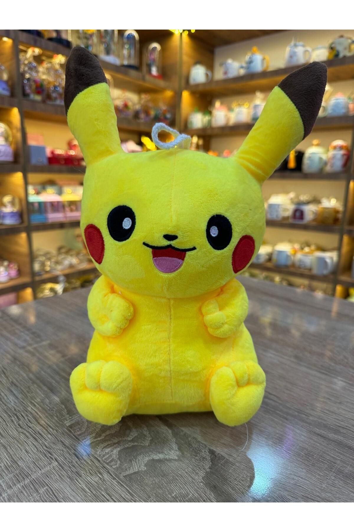 Techmarketi 40cm PikaçuPokemoon peluş oyuncak...