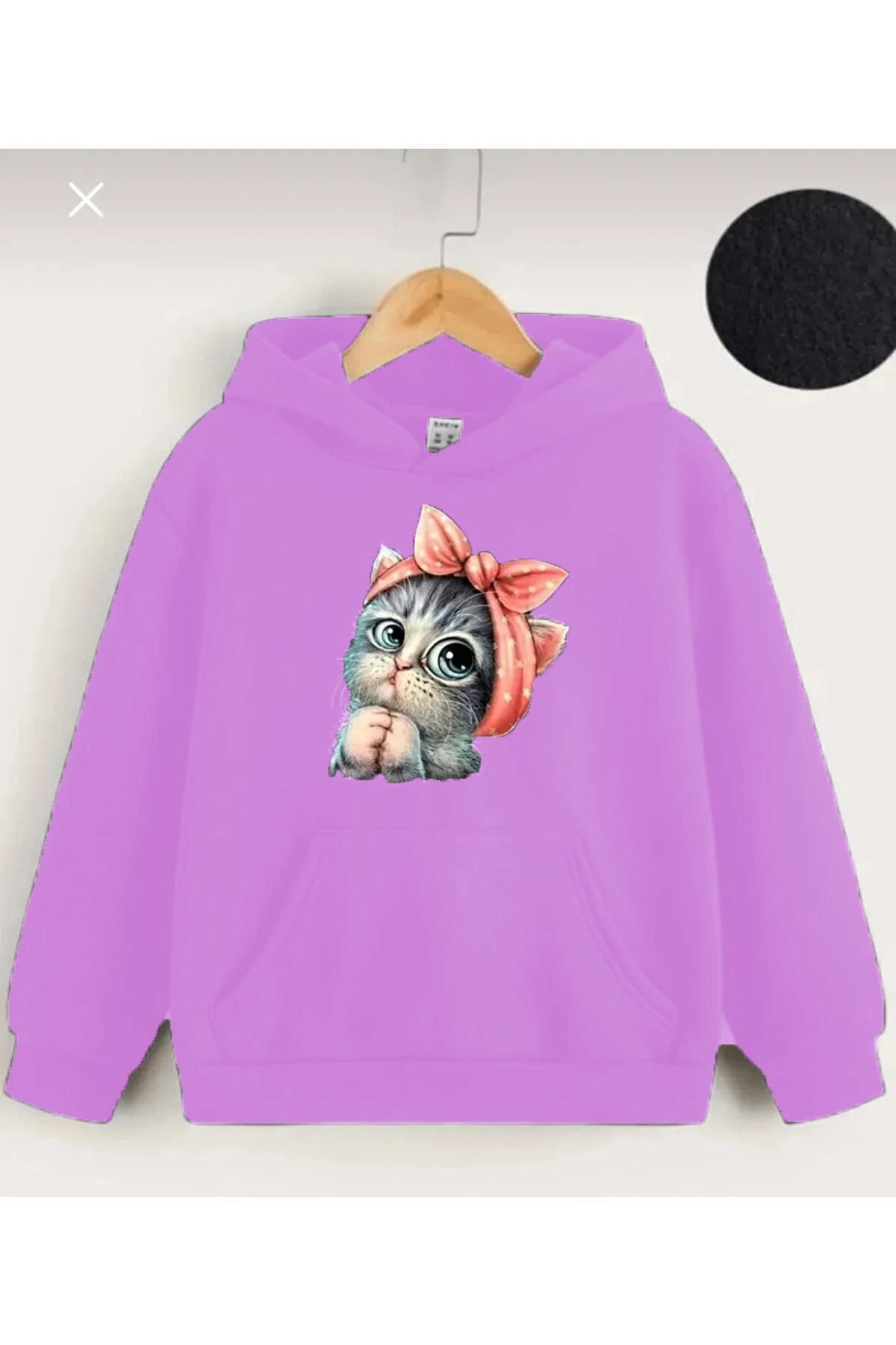 Jolijoy Kapüşonlu SweatshirtTatlı Kedi Baskıl...