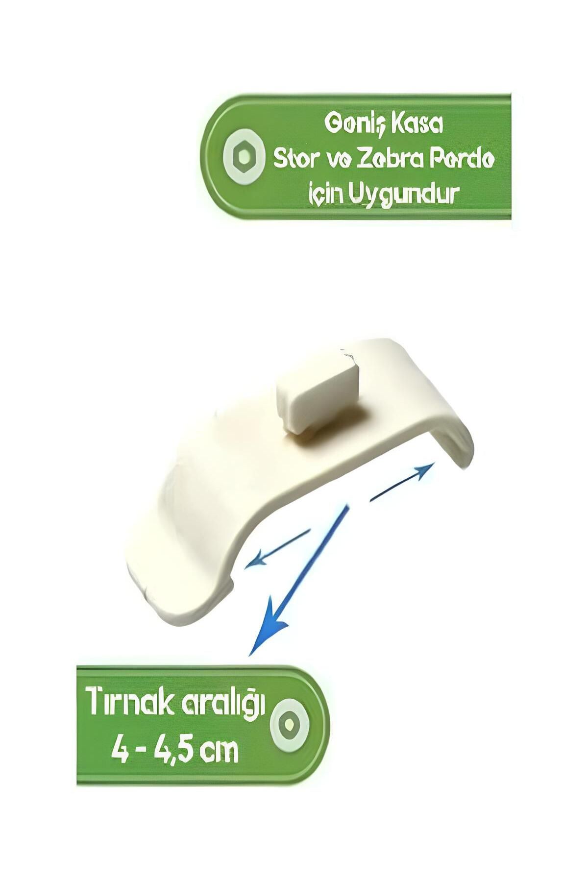 Stor Perde Montaj Aparatı Geniş Boy 4,5 cm (10 Adet)