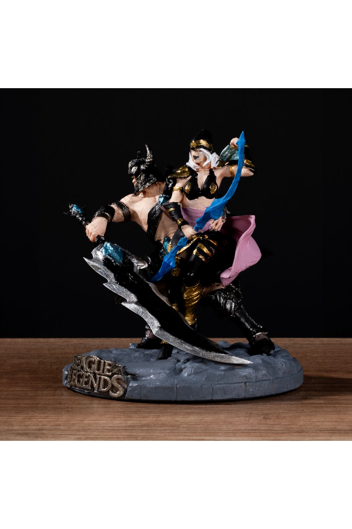 Ashe ve Tryndamere Figürü - League of Legends | 13 cm | 210 gr | Reçine Malzeme ile Özel Tasarım