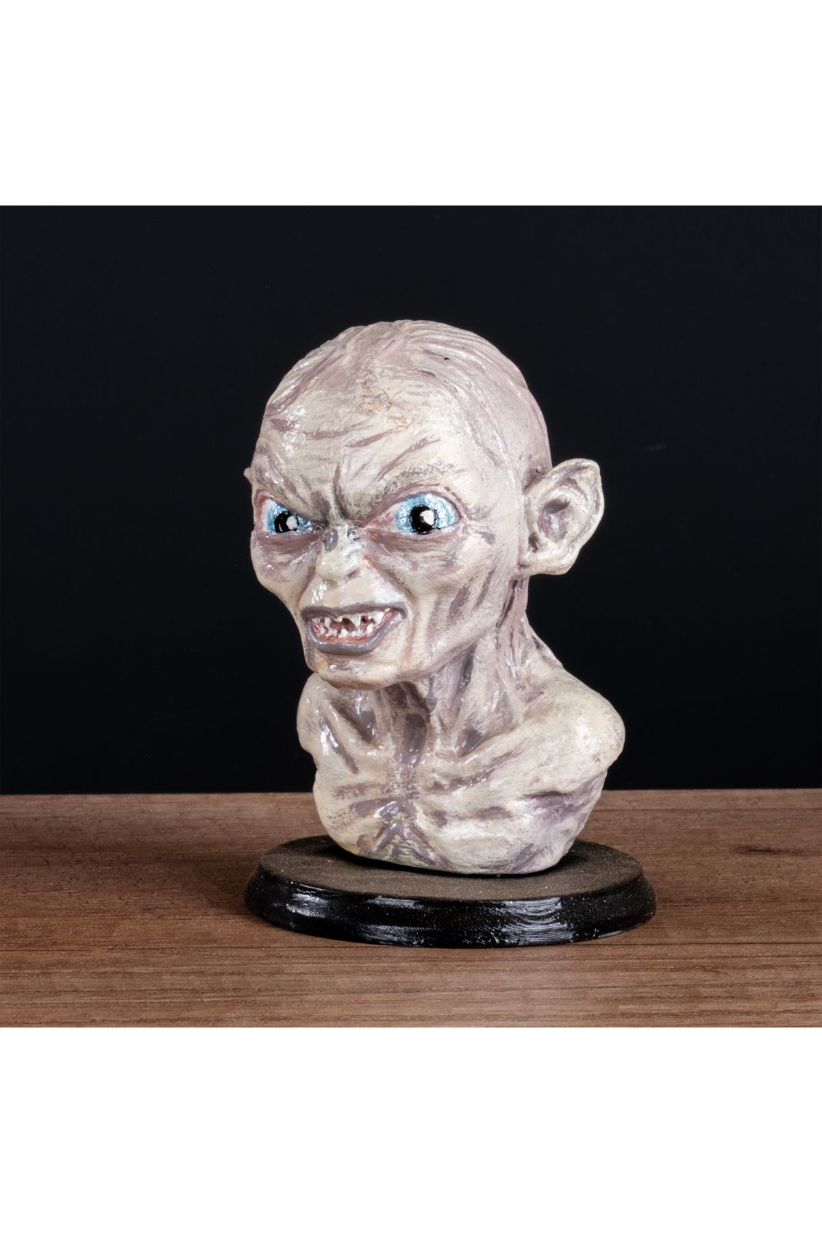 Gollum Kafa Figürü - Lord of the Rings | 9 cm | 190 gr | Reçine Malzeme ile Özel Tasarım