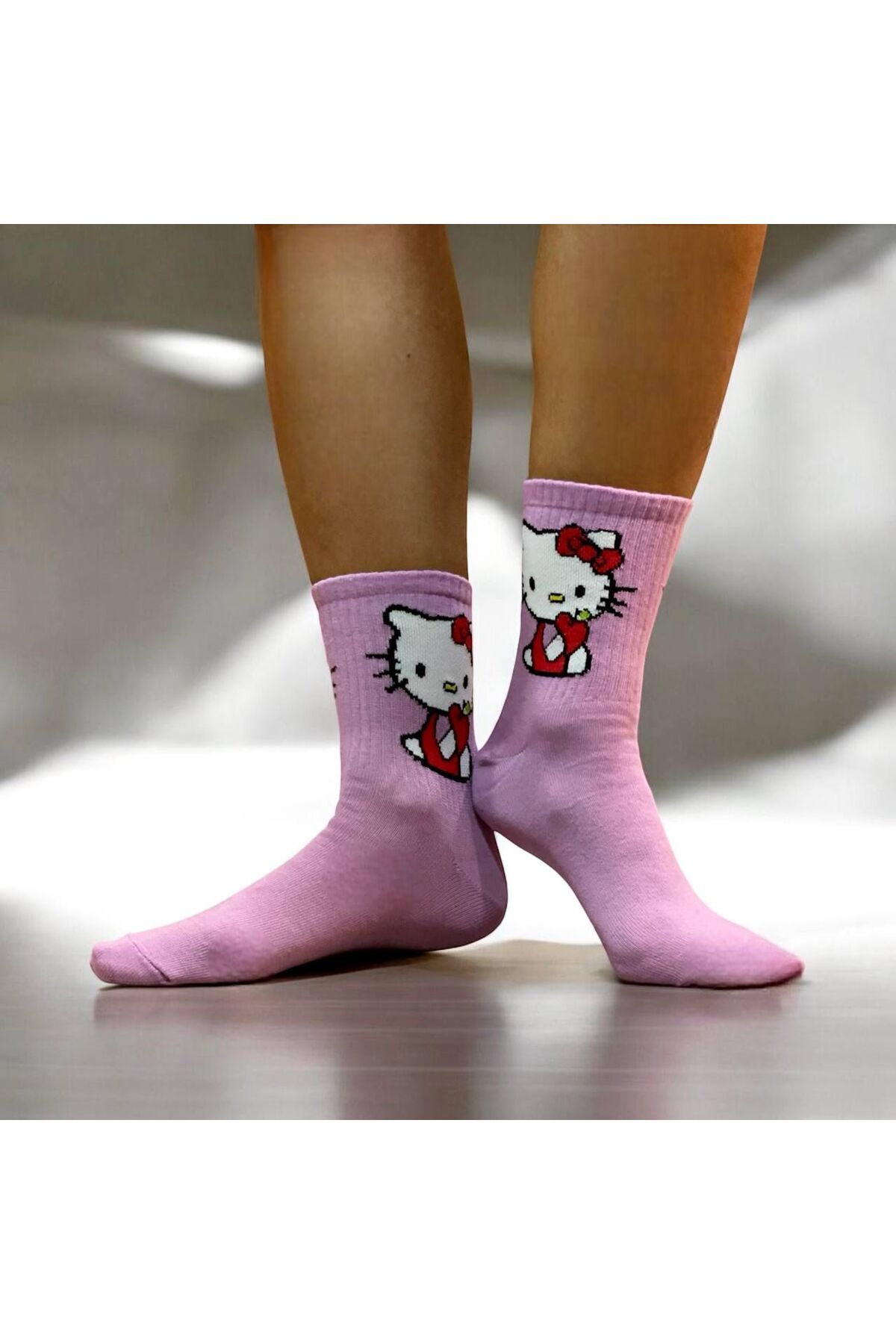 Hediyelik Hello Kitty Figürlü Rahat Hediye Çorap