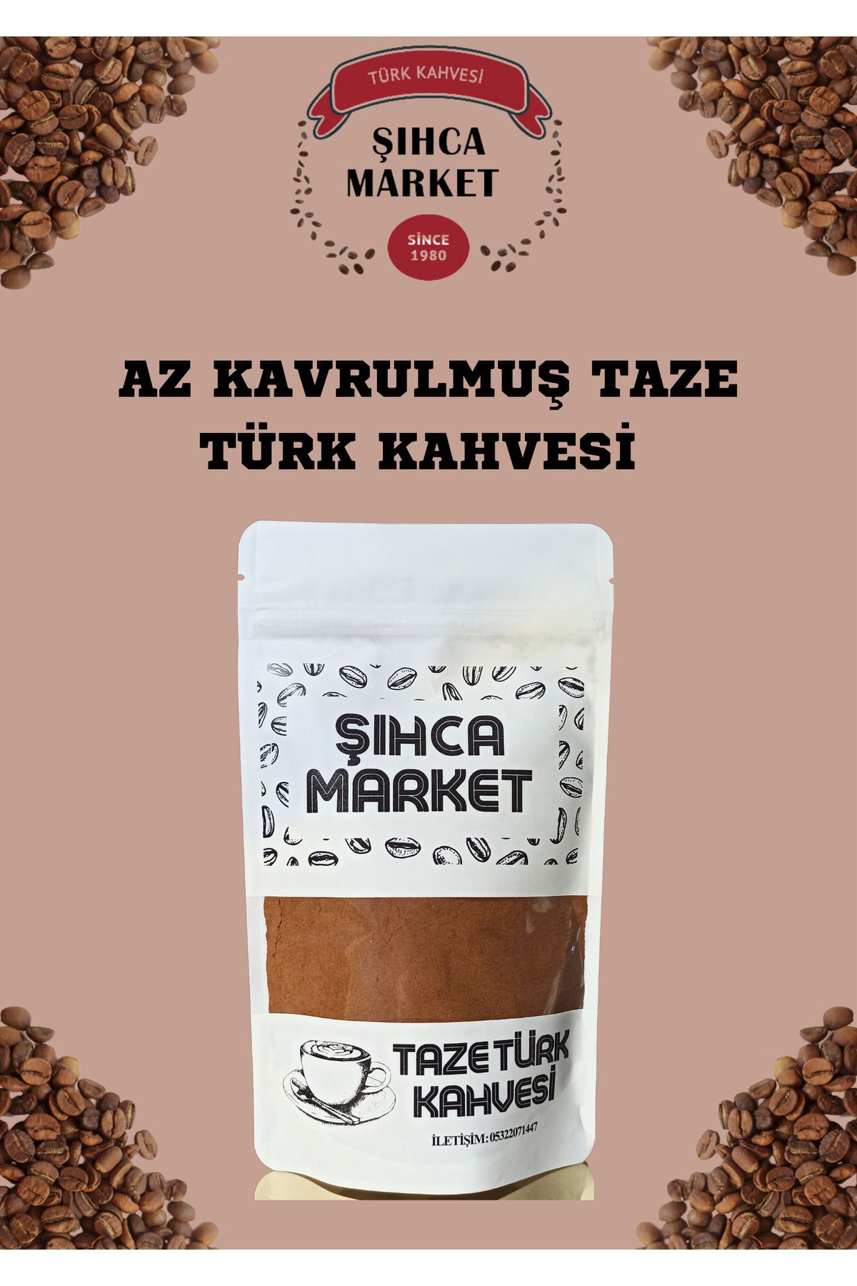 Natural Az Kavrulmuş TürkKahvesi 250 gr