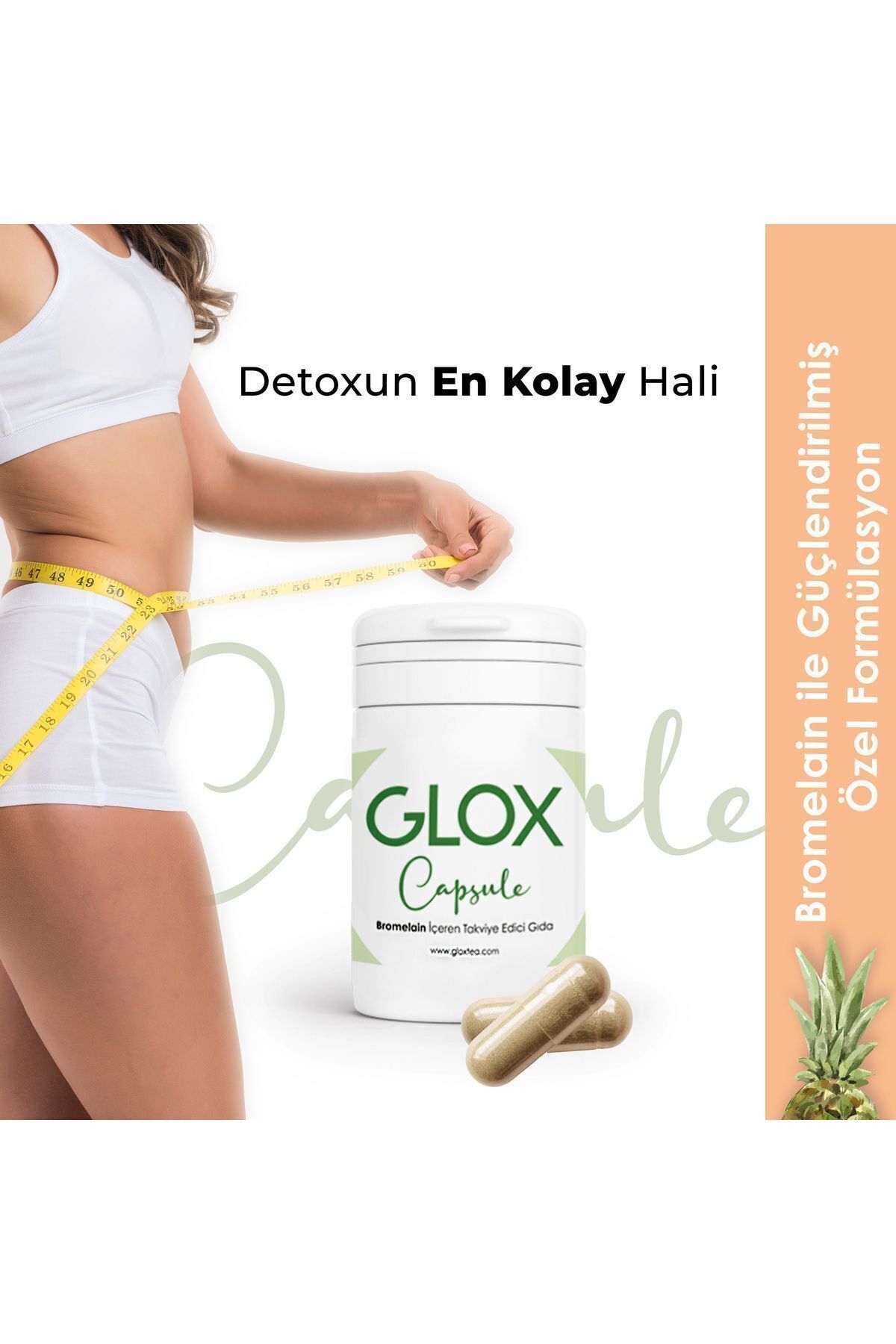 GLOX Tea Bromelain VeCollagen Içeren Gıda Tak...