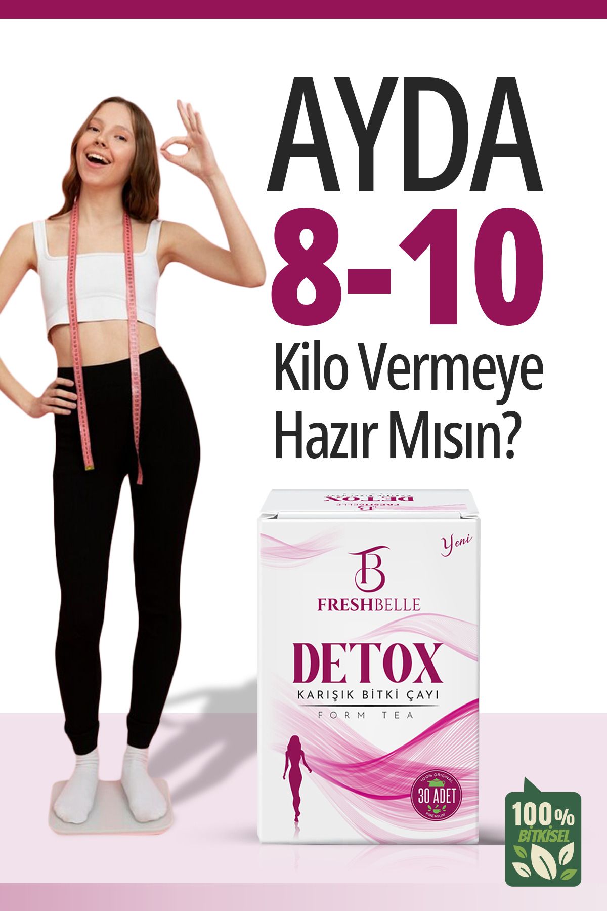 FreshBelle Detoks Çayı KiloVermeye Yardımcı Z...