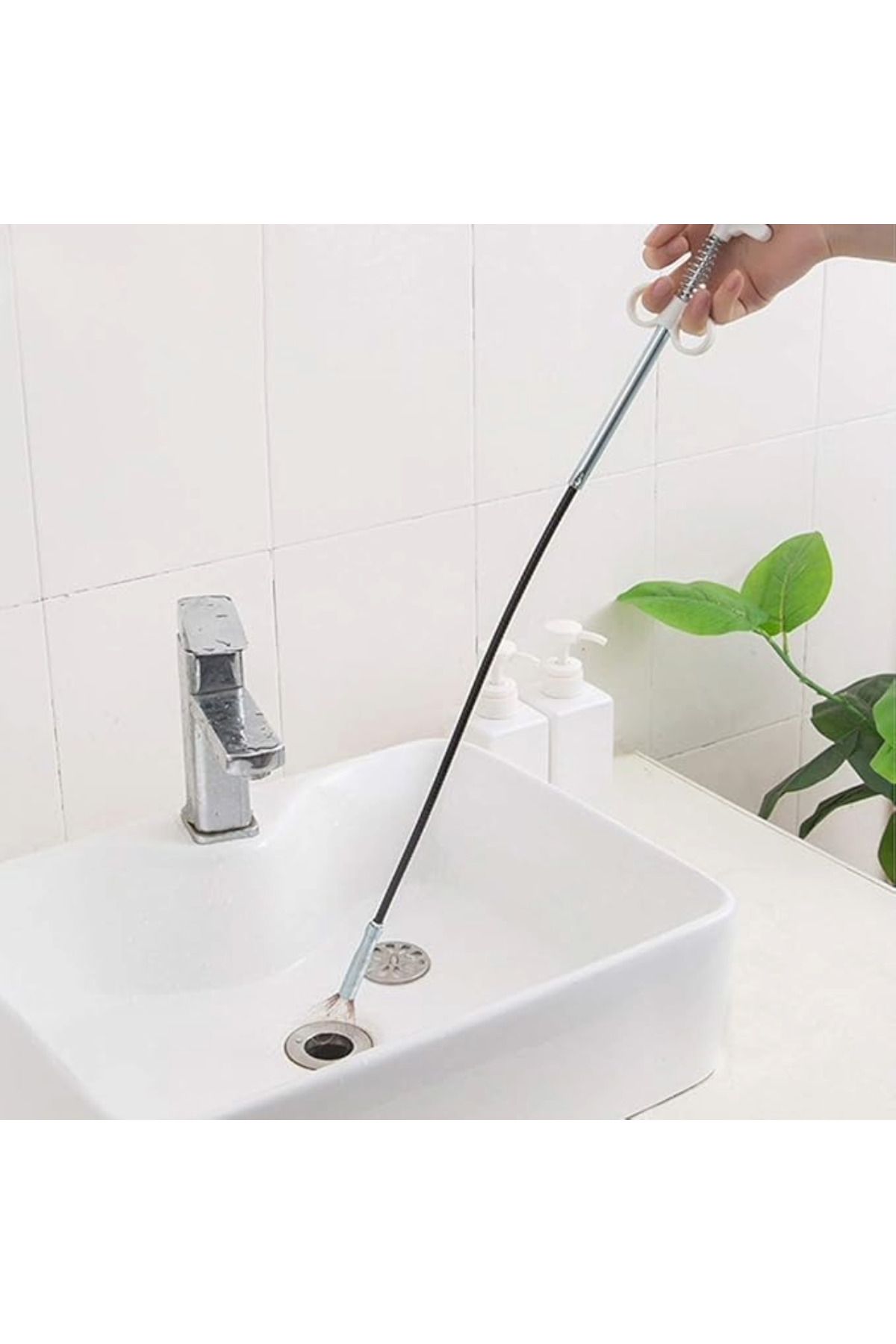 Kıskaçlı Tıkalı Lavabo Ve Gider Boruları Açma Teli