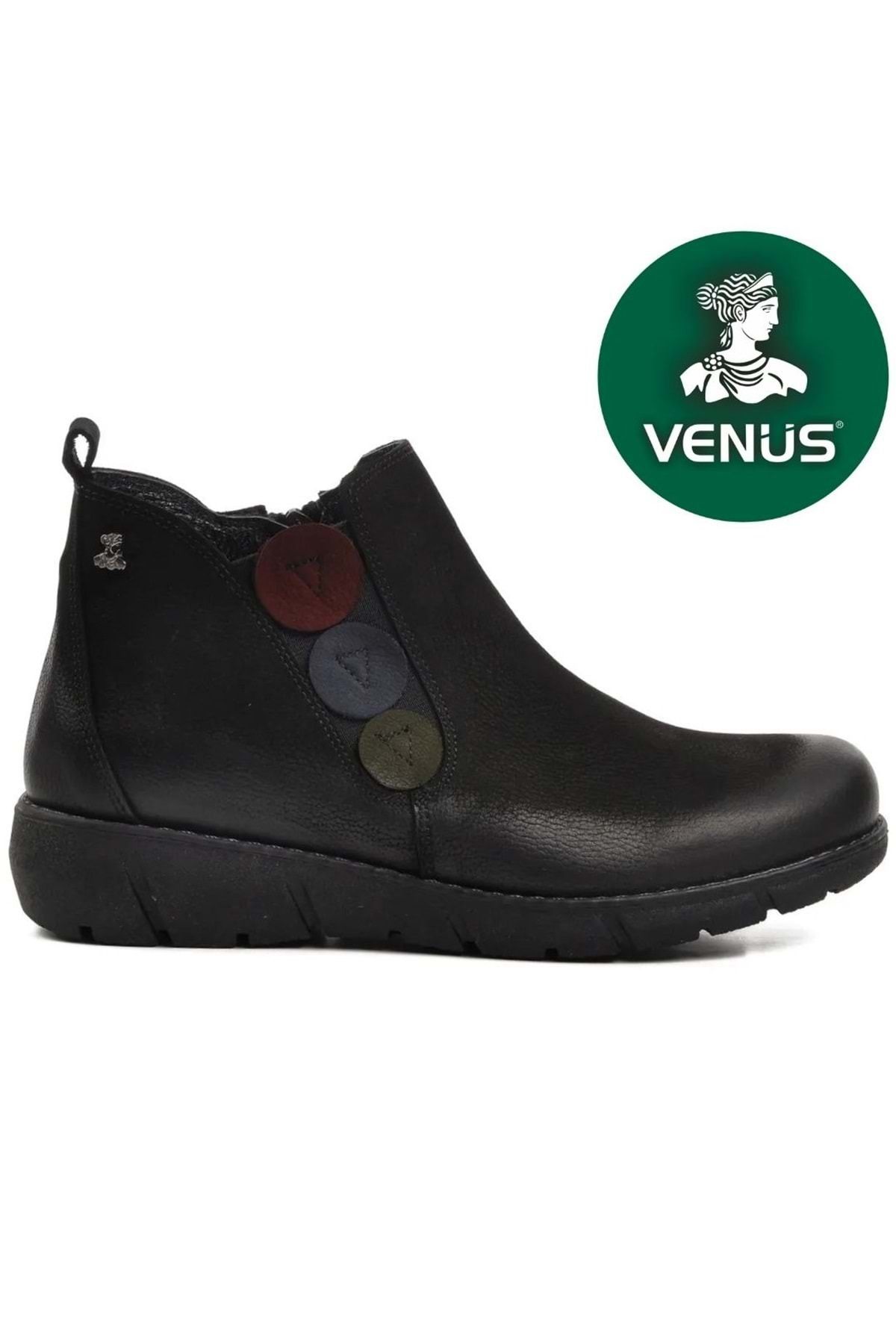 Kids Club Shoes Venüs ŞebHakiki Deri Düz Kaym...