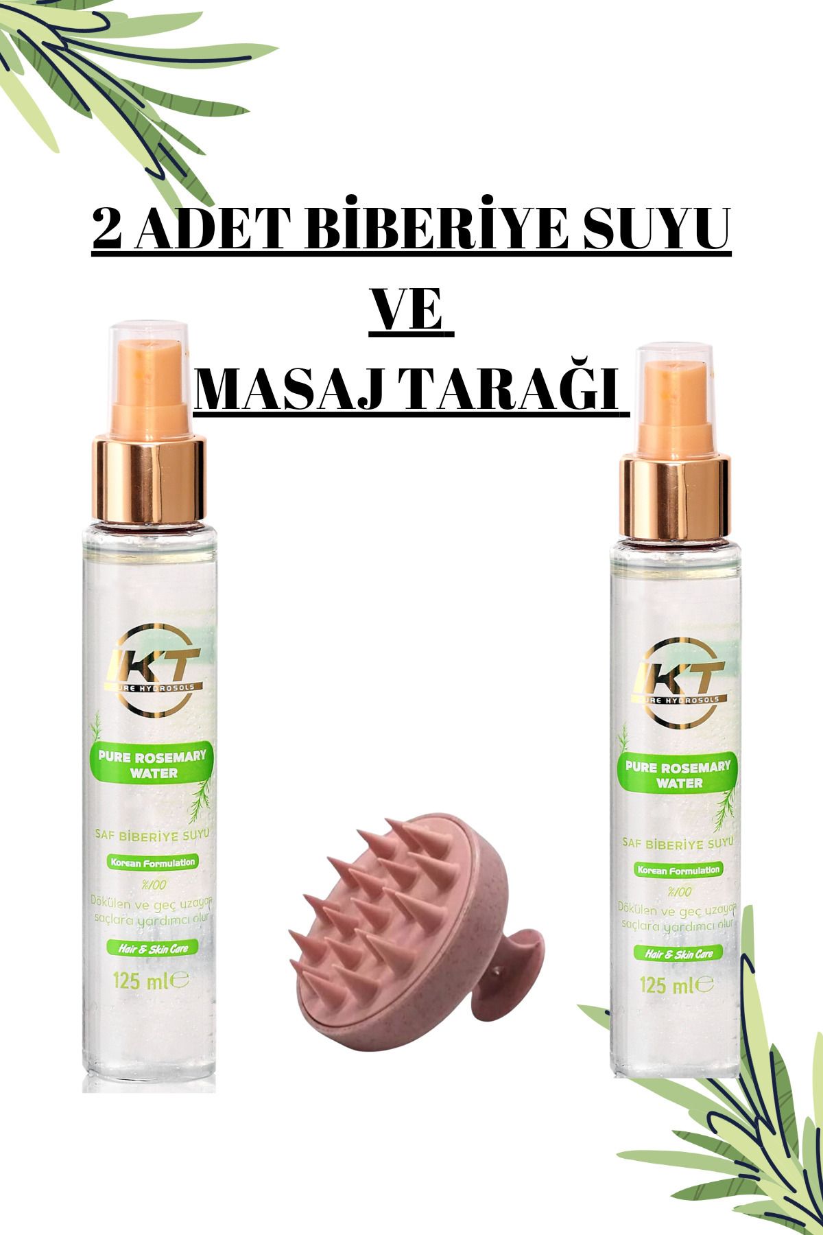 IKT 2 Adet 125 ml BiberiyeSuyu Saç Derisi Mas...