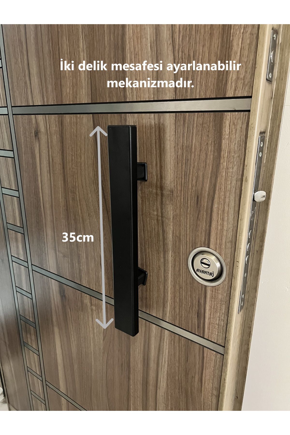 HOMDEP Çelik Kapı Çekme KoluTutma Kolu 35cm S...