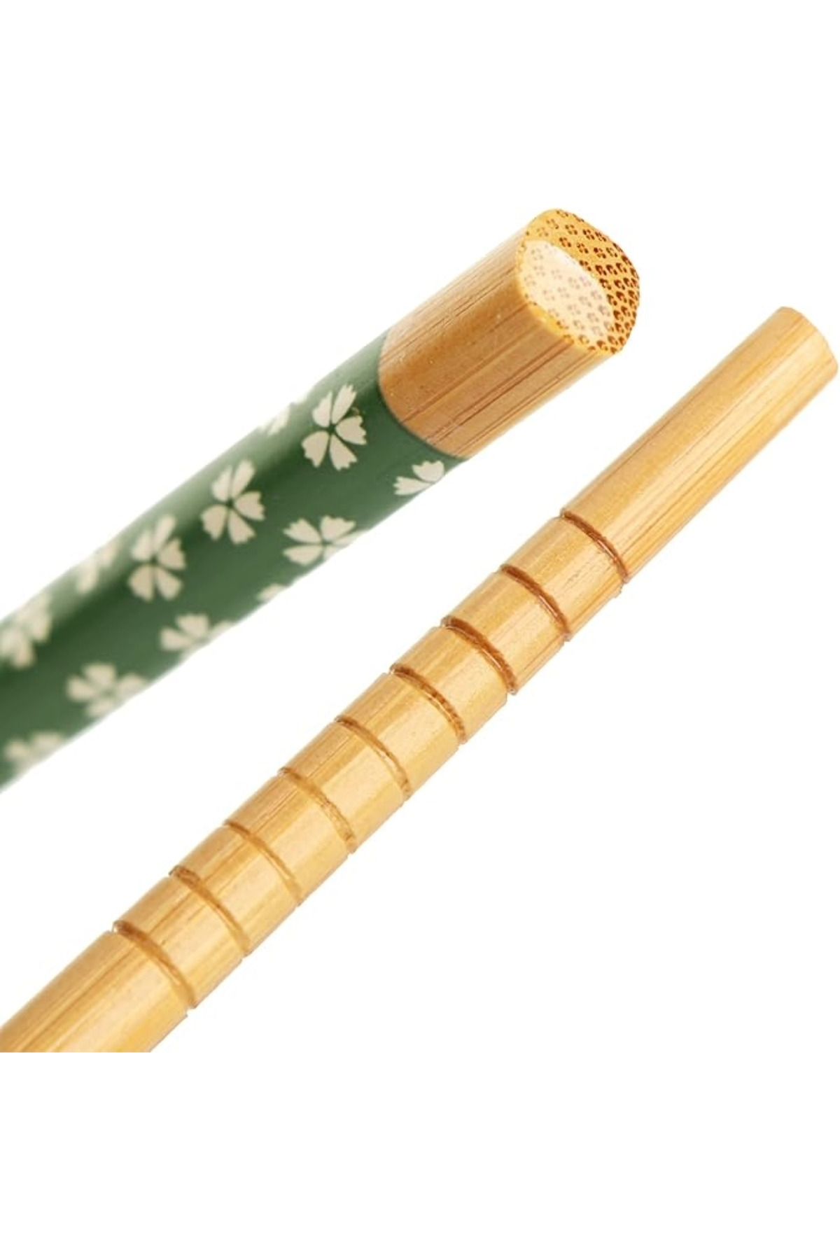 5 Çift Bambu Desenli Yıkanabilir Noodle Çubuğu , Kore Çin Bambu Chopsticks Yemek Çubuğu Sunum