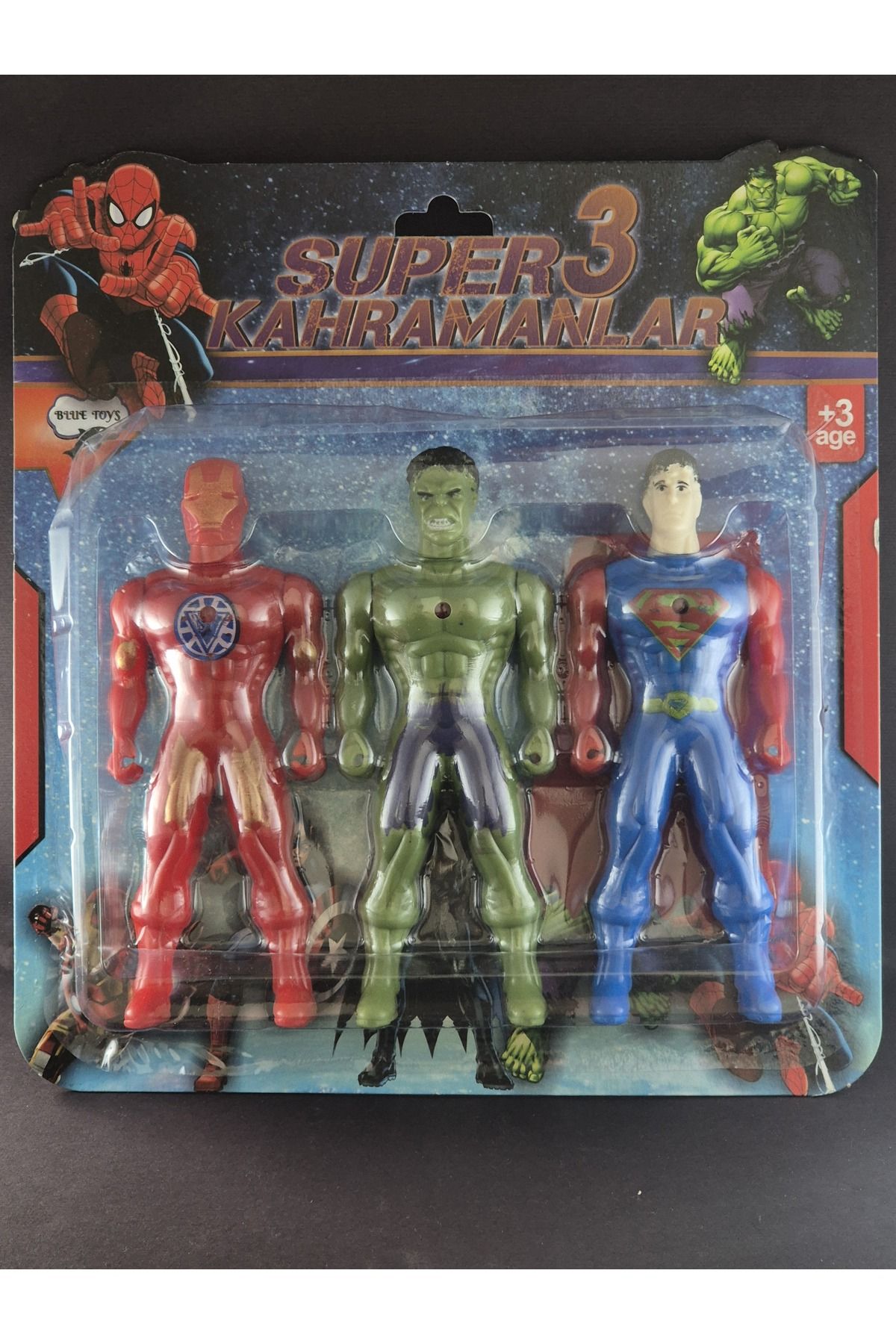 Ekc style Hulk IronmanSuperman 17cm. Işıklı F...