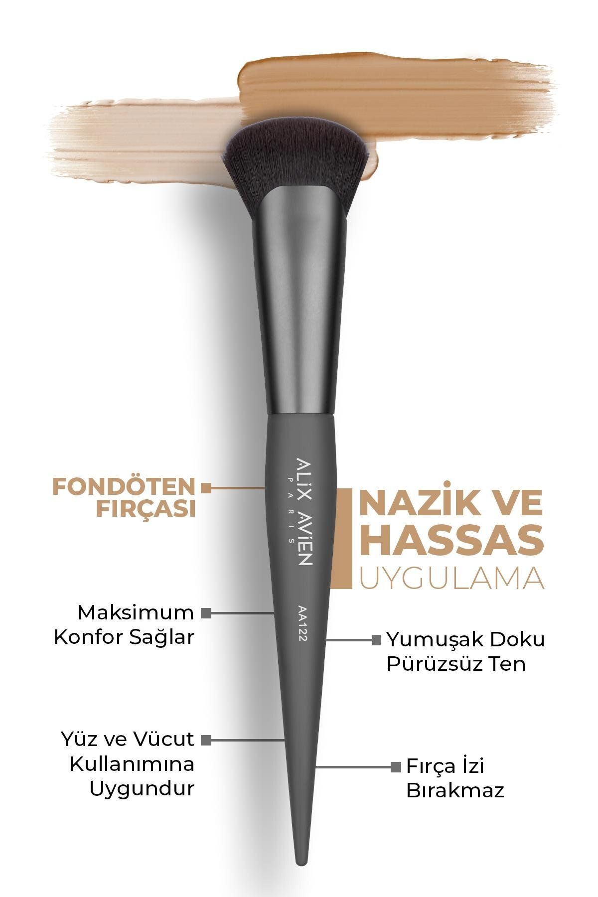 Alix AvienFondöten Fırçası -Foundation Brush