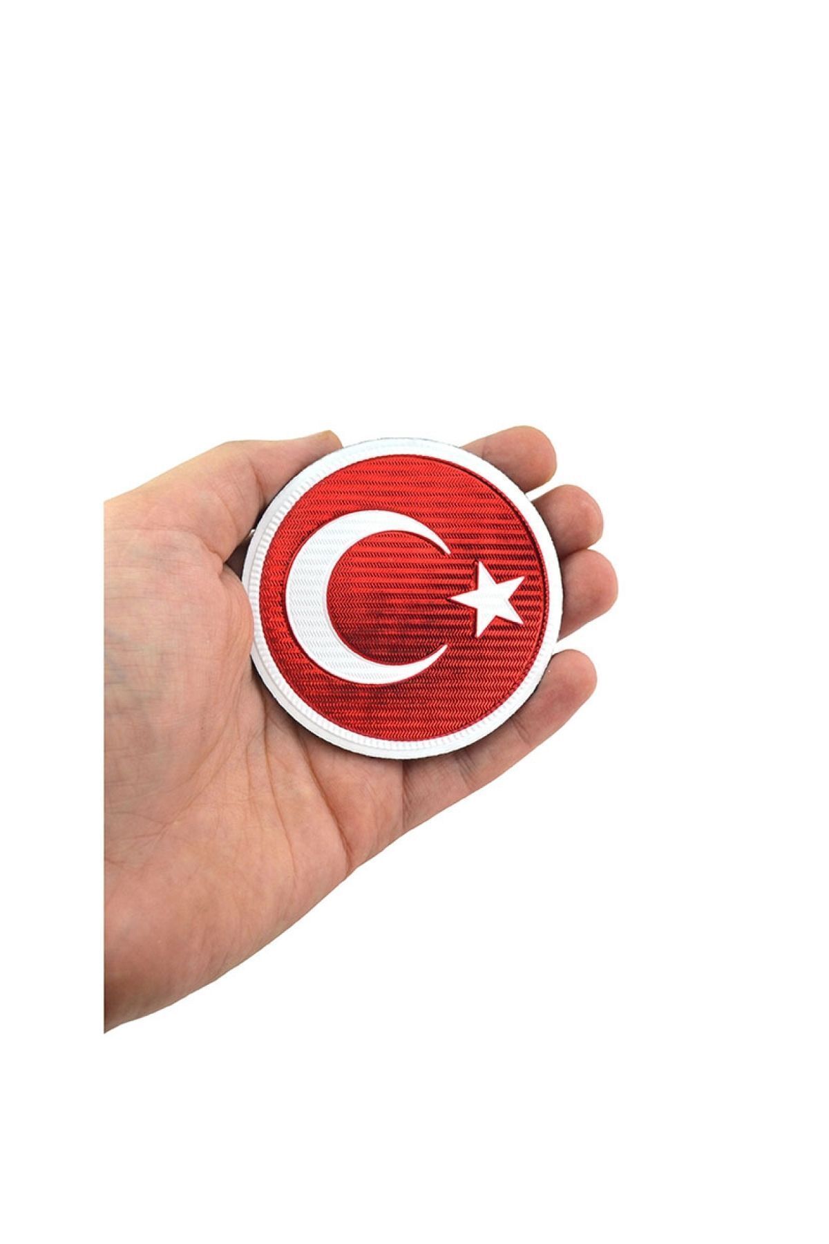 Türk Bayrağı Peç, Kırmızı Bayrak Patch, Cırtlı Peç