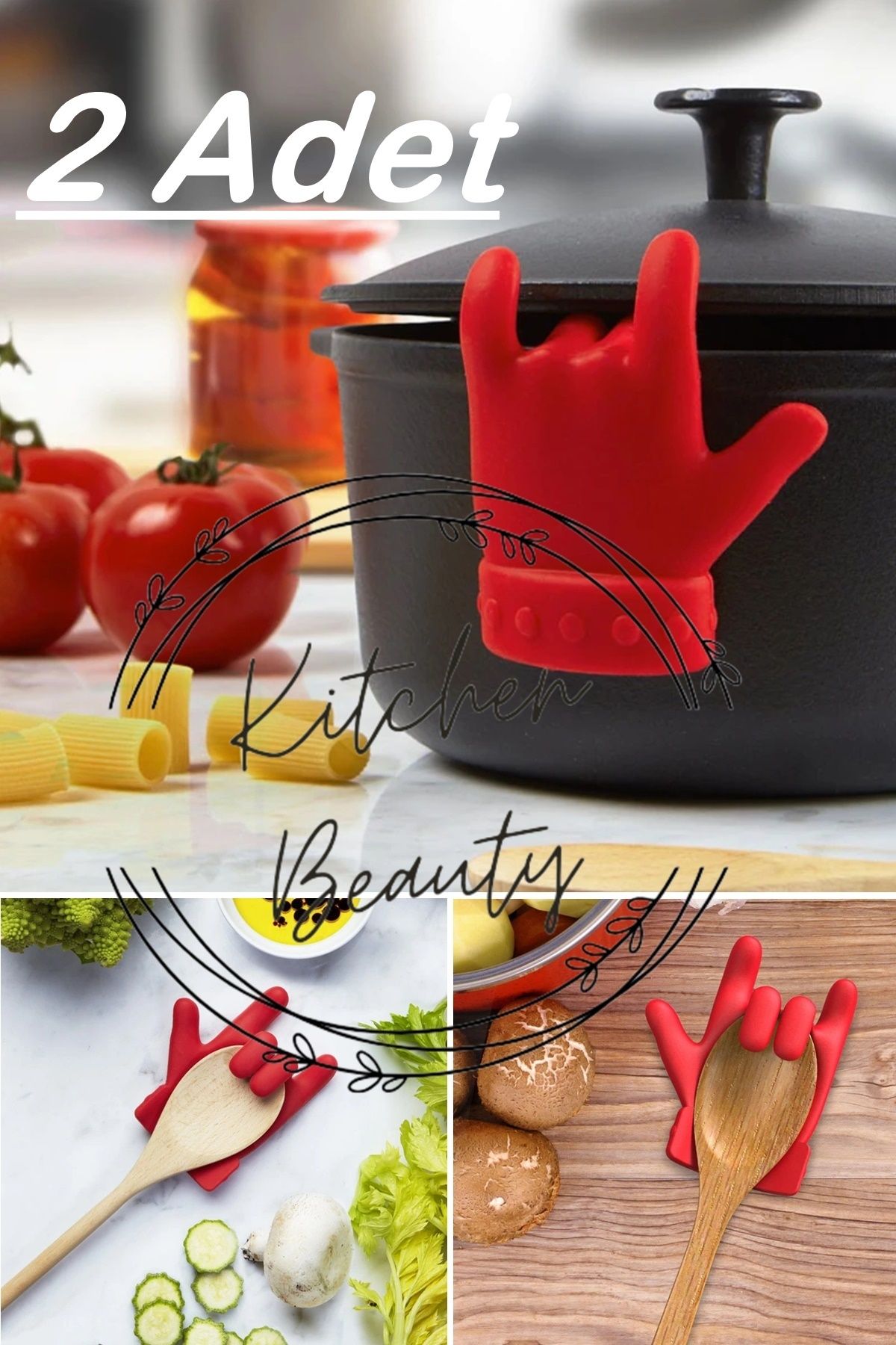 Kitchen Beauty 2 Adet SilikonTencere Kenarı K...