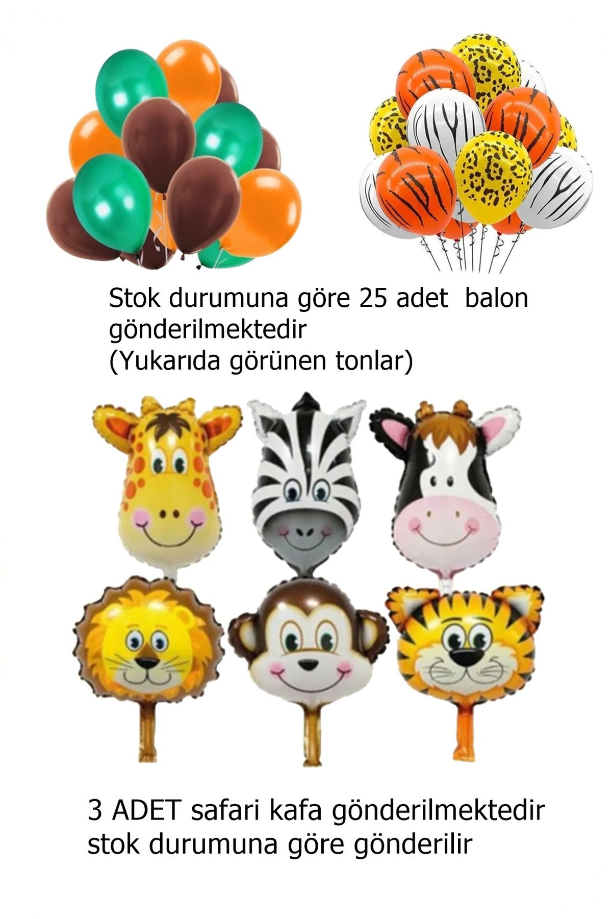 Safari Temalı Balon Dogum Günü Konsepti