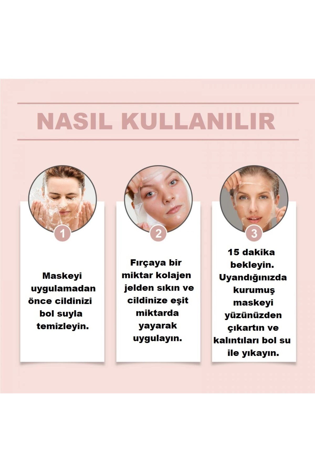 Soyulabilen Kolajen Yüz Maskesi 75ml - Cam Cilt Kore Jel Yüz Maskesi - Collagen Night Wrapping Mask