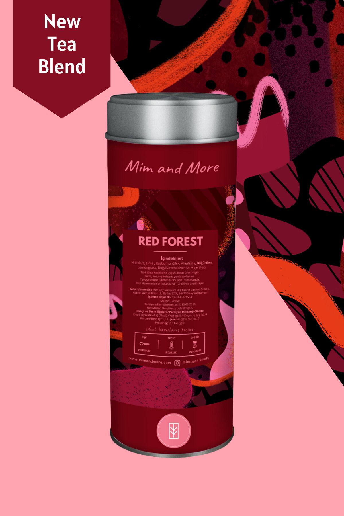 Red Forest Tea - Kırmızı Meyveli Hibiskus Çayı 50 gr